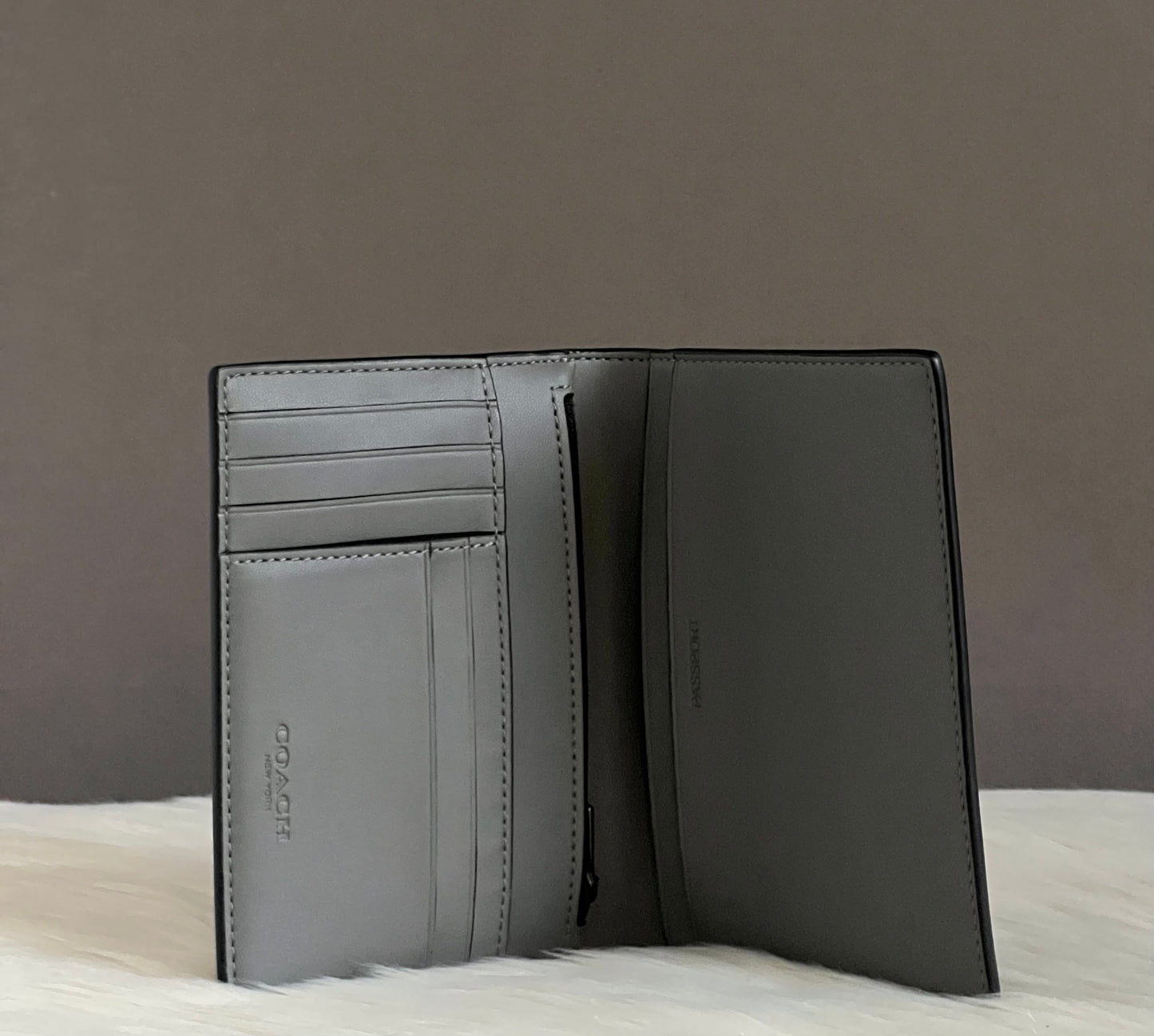 Coach Passport Case with Patches