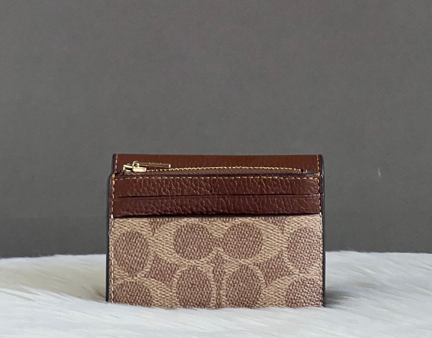 Coach Card Holder Wallet In Signature Canvas