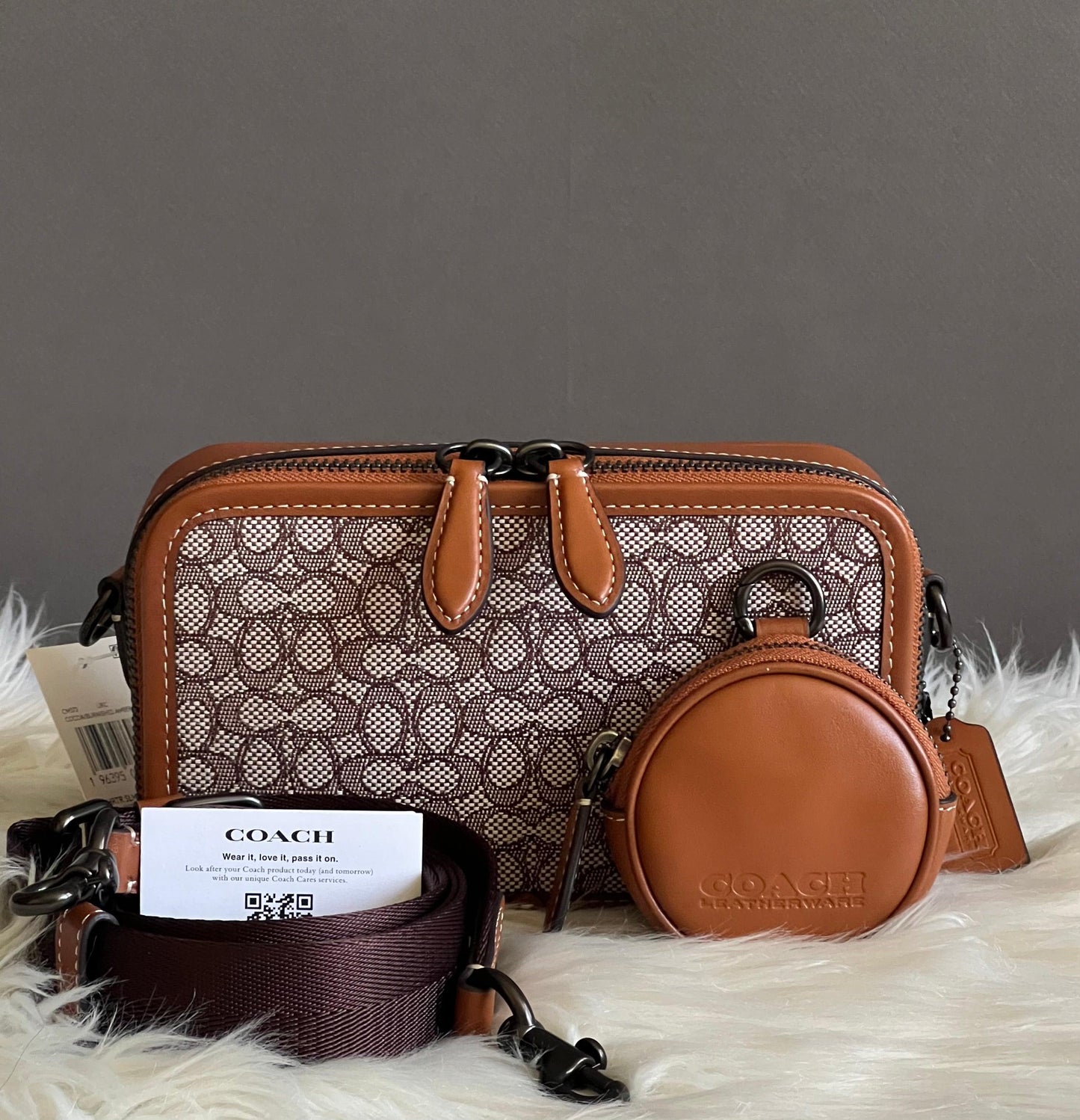 Coach Charter Slim Crossbody in Micro Signature Jacquard