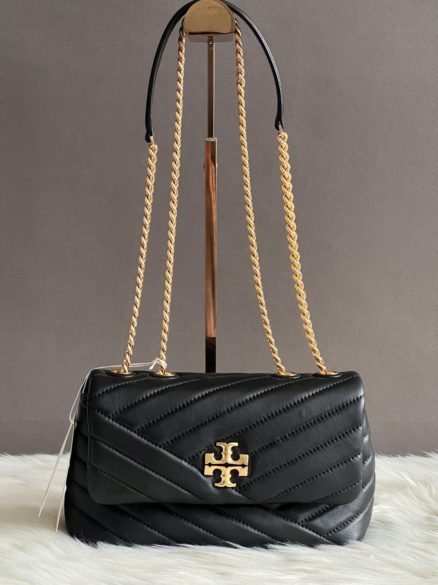 Tory Burch Small Kira Chevron Pleated Convertible Shoulder Bag