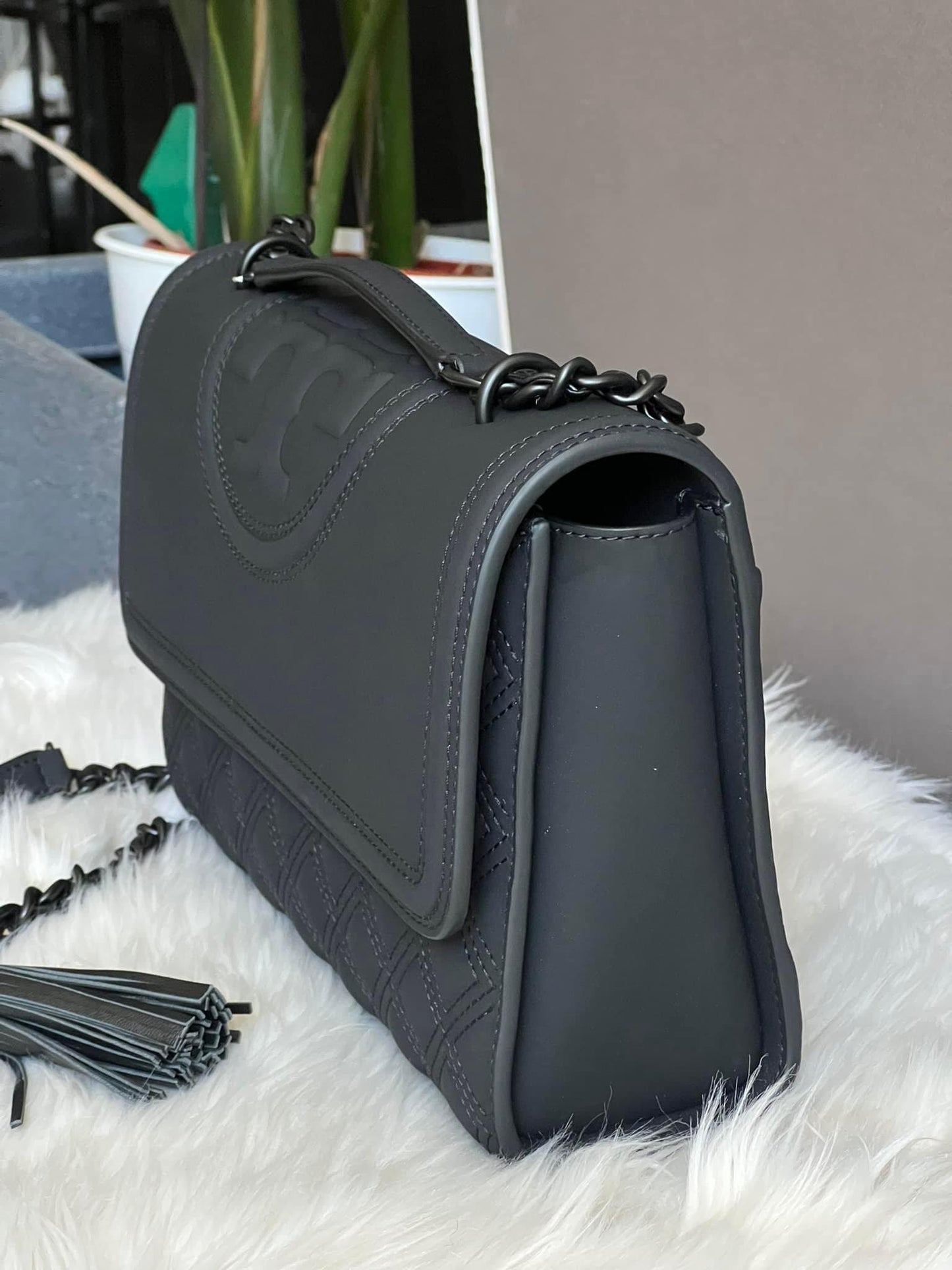 Tory Burch Fleming Matte Convertible Shoulder Bag