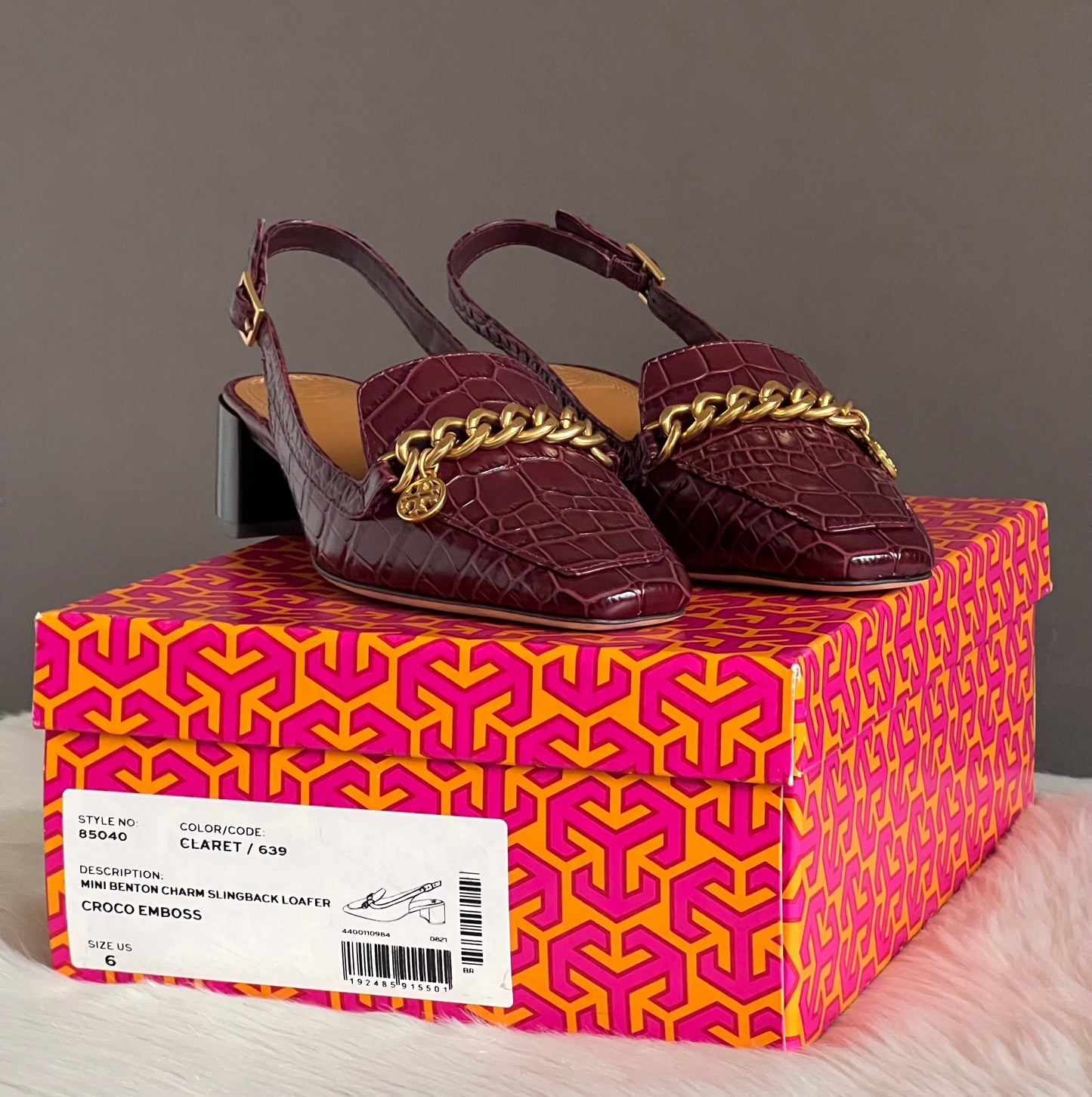 Tory Burch Mini Benton Charm Slingback Loafer