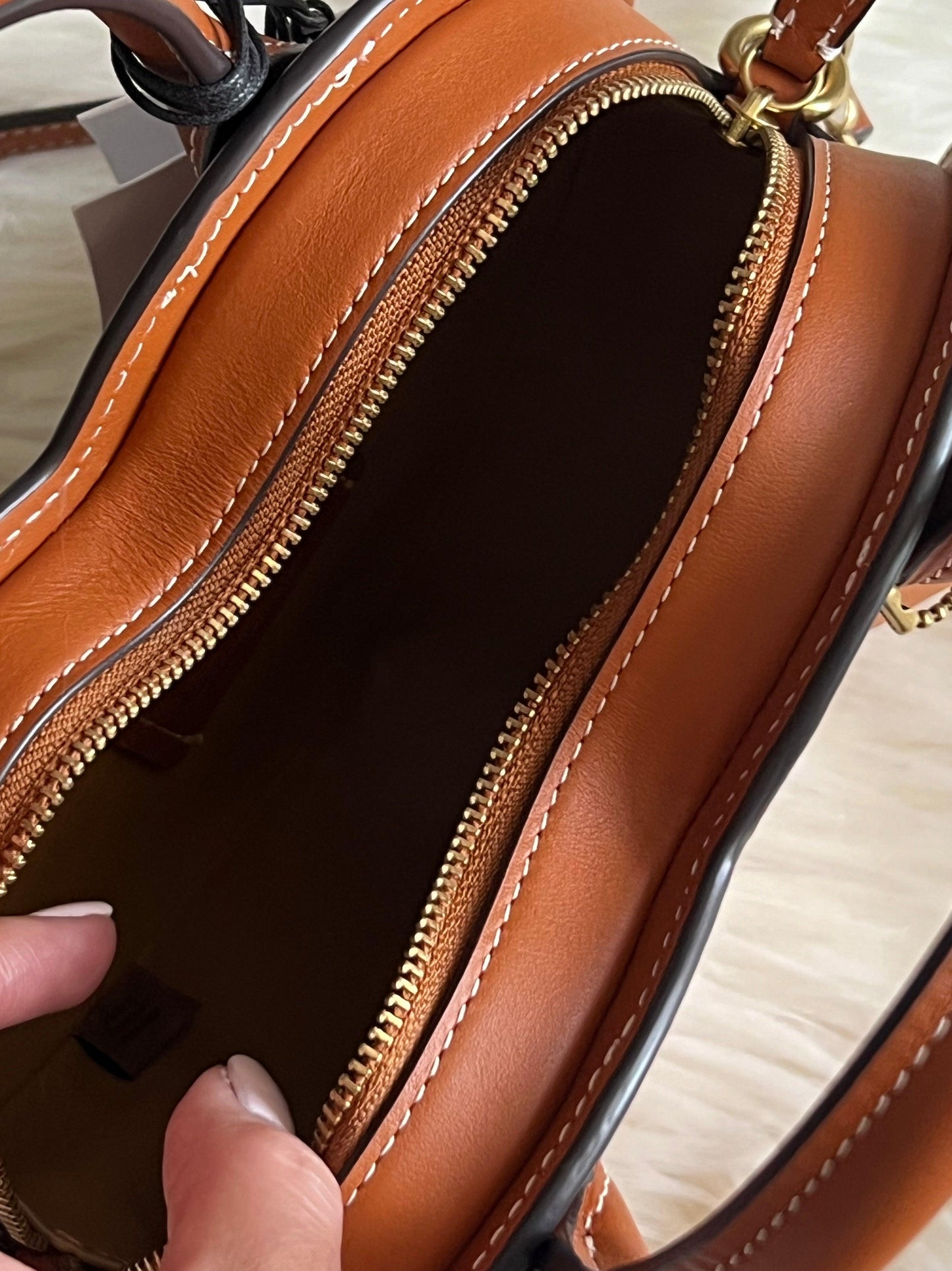 Coach Heart Bag in Regenerative Leather