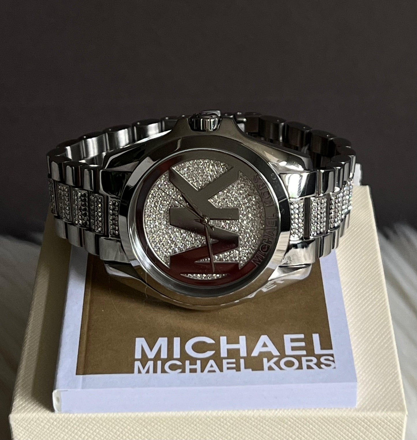 Michael Kors Women’s Bradshaw Silver-Tone Glitz