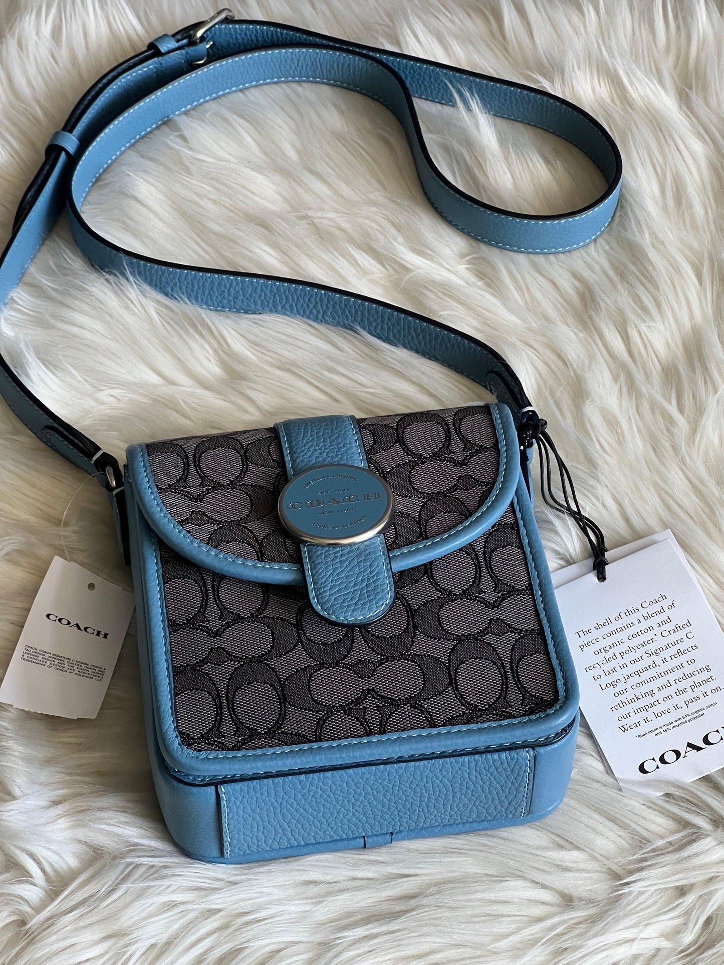 Coach North/South Lonnie Crossbody in Signature Jacquard