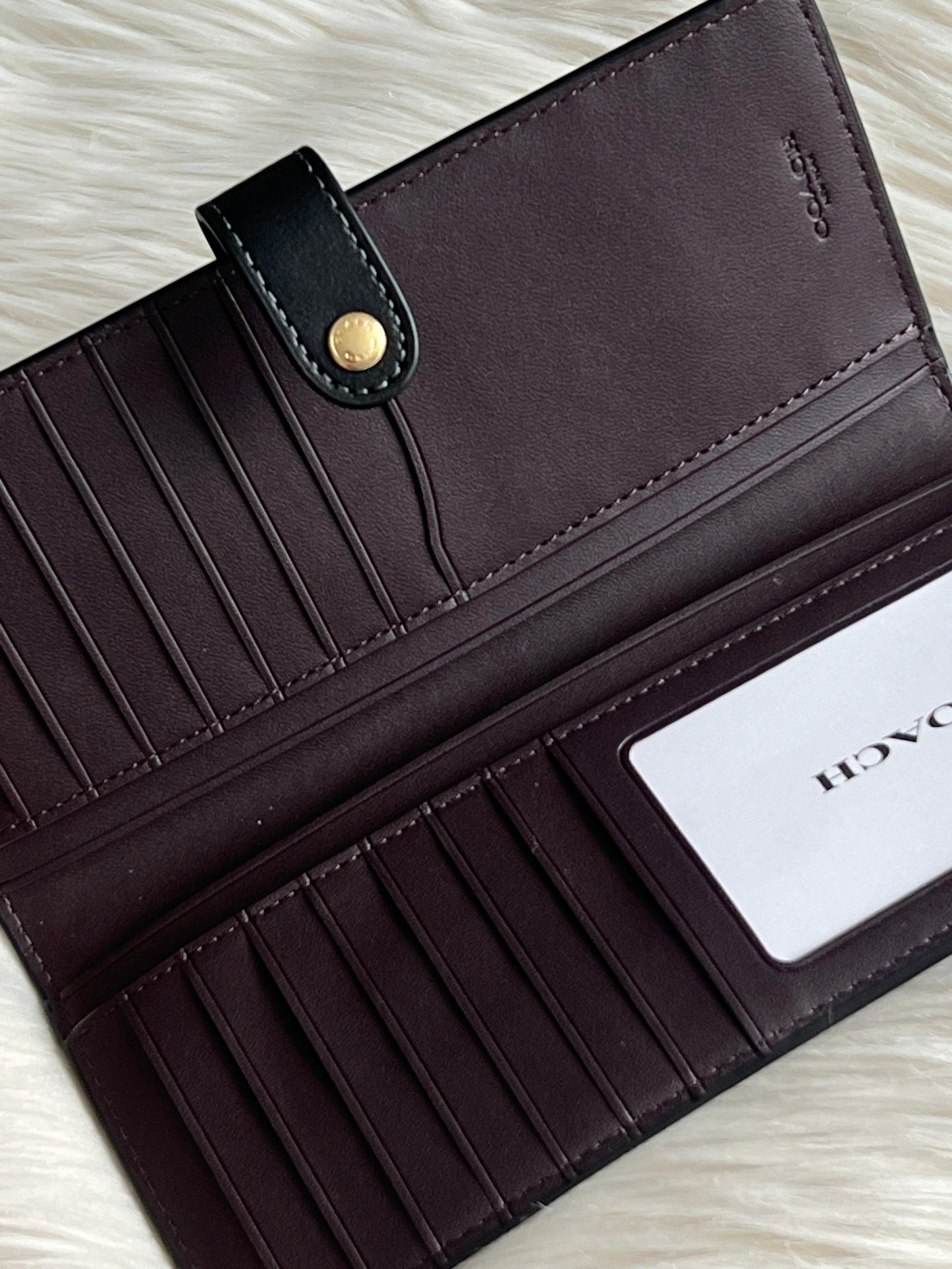 Coach Slim Wallet in Signature Canvas