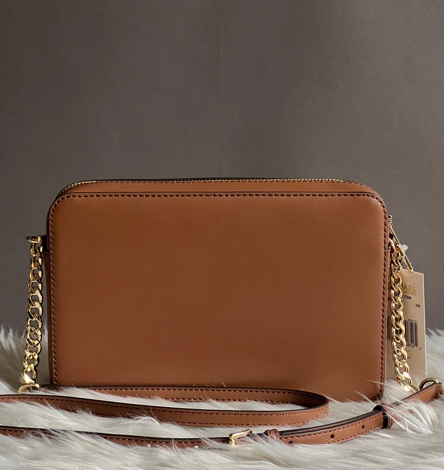 Michael Kors Jet Set Large Woven Crossbody Bag