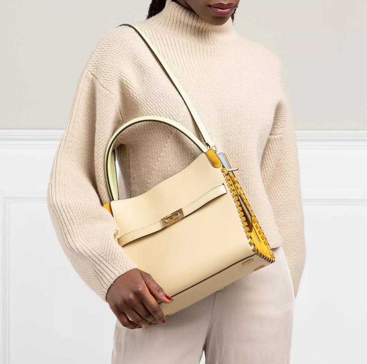 Tory Burch Small Lee Radziwill Whipstitch Double Bag
