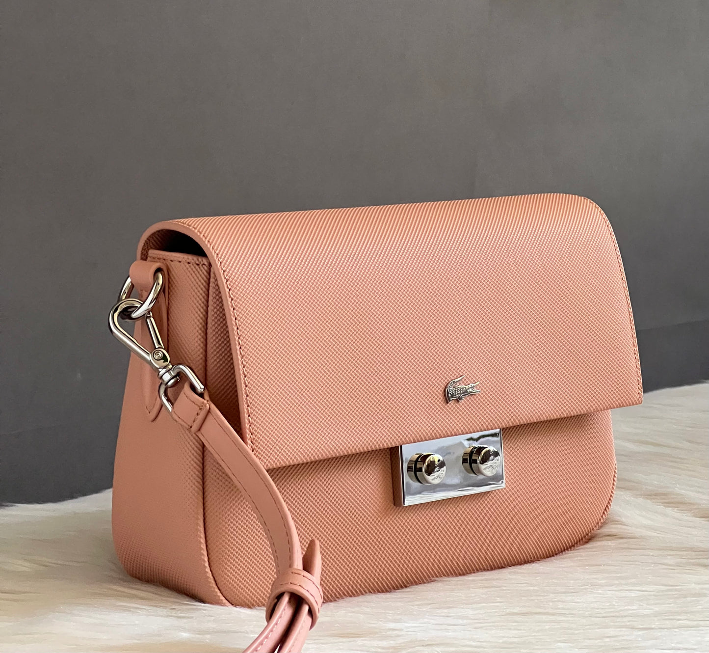 Lacoste Women's Flap Close Shoulder Bag