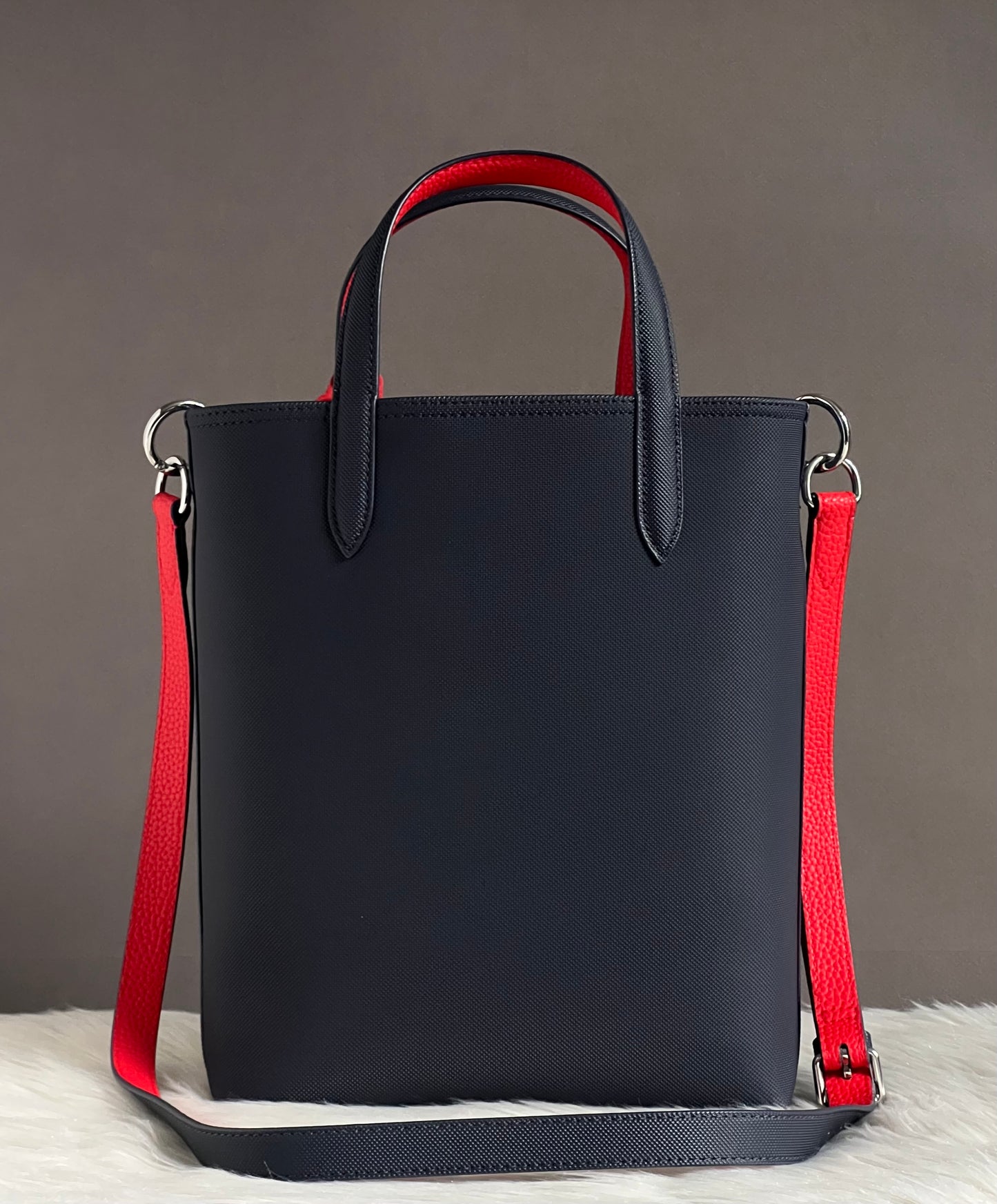 Lacoste Women’s Anna Vertical Reversible Tote with Pouch