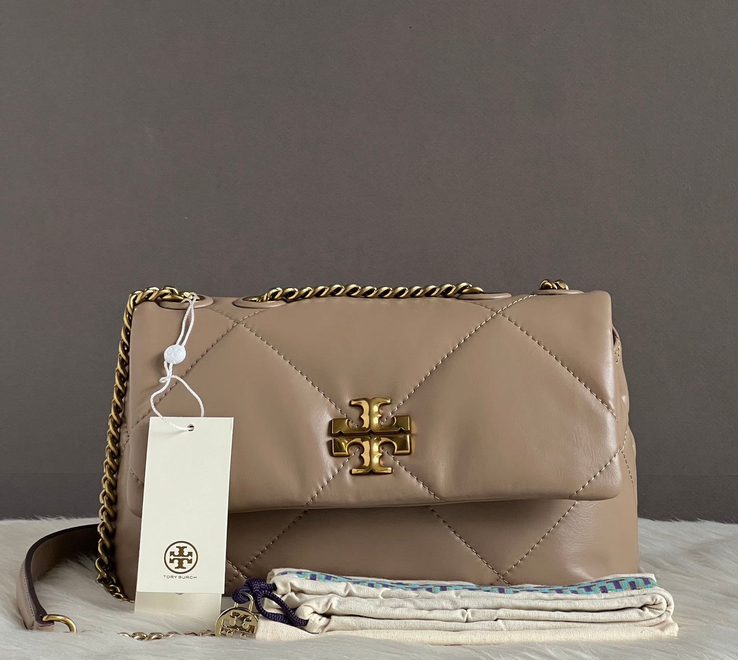 Tory Burch Small Kira Diamond Quilt Convertible Shoulder Bag