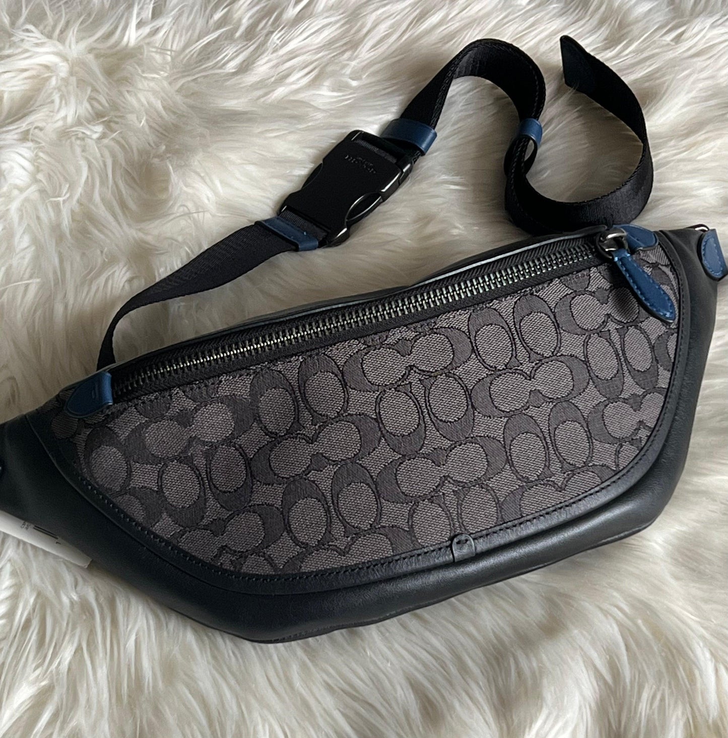 Coach League Belt Bag in Signature Jacquard