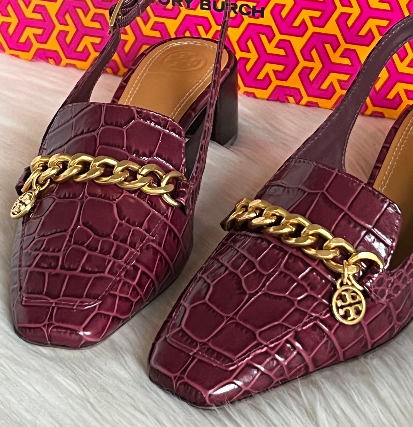 Tory Burch Mini Benton Charm Slingback Loafer