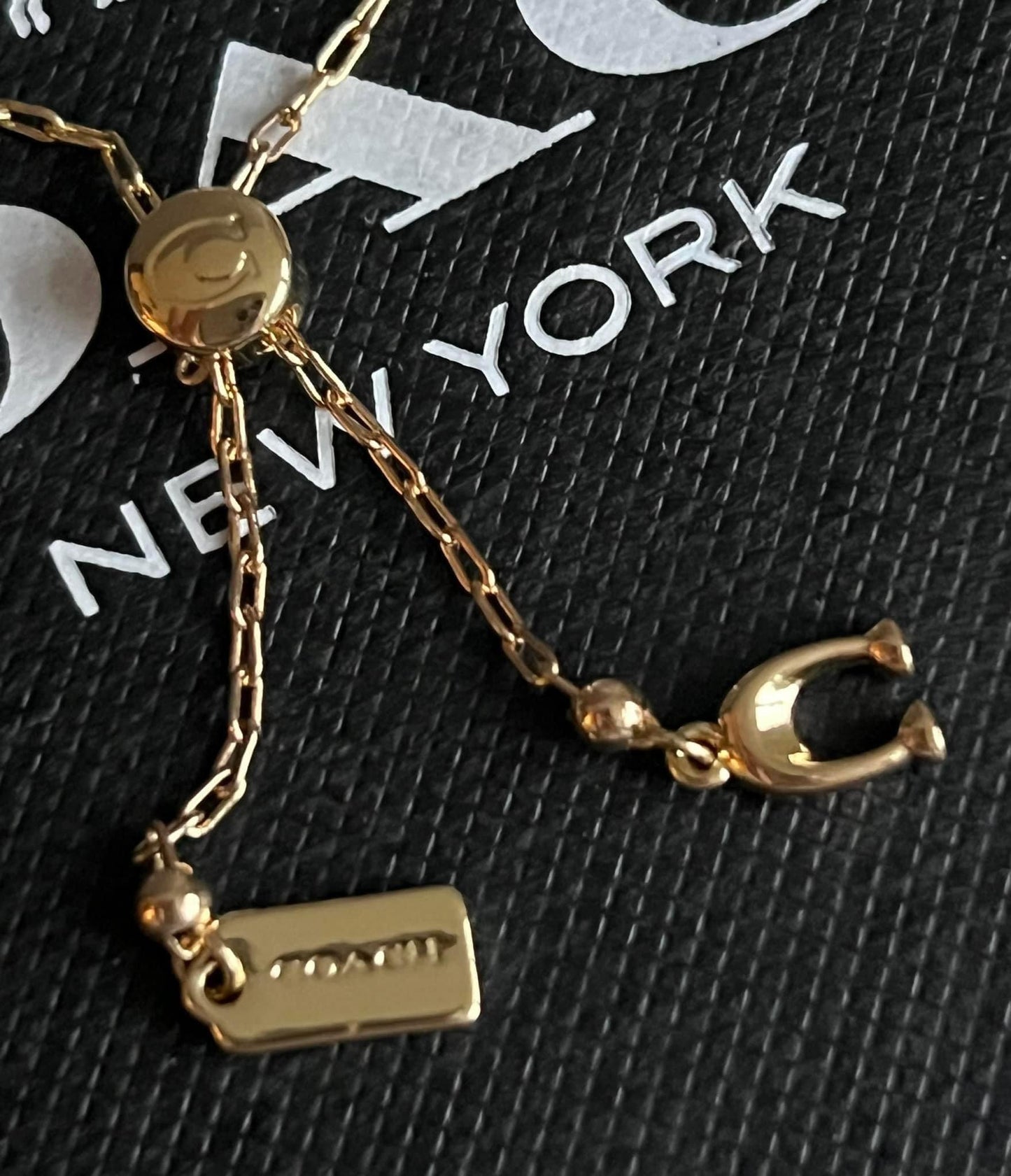Coach Semiprecious Crystal Slider Bracelet
