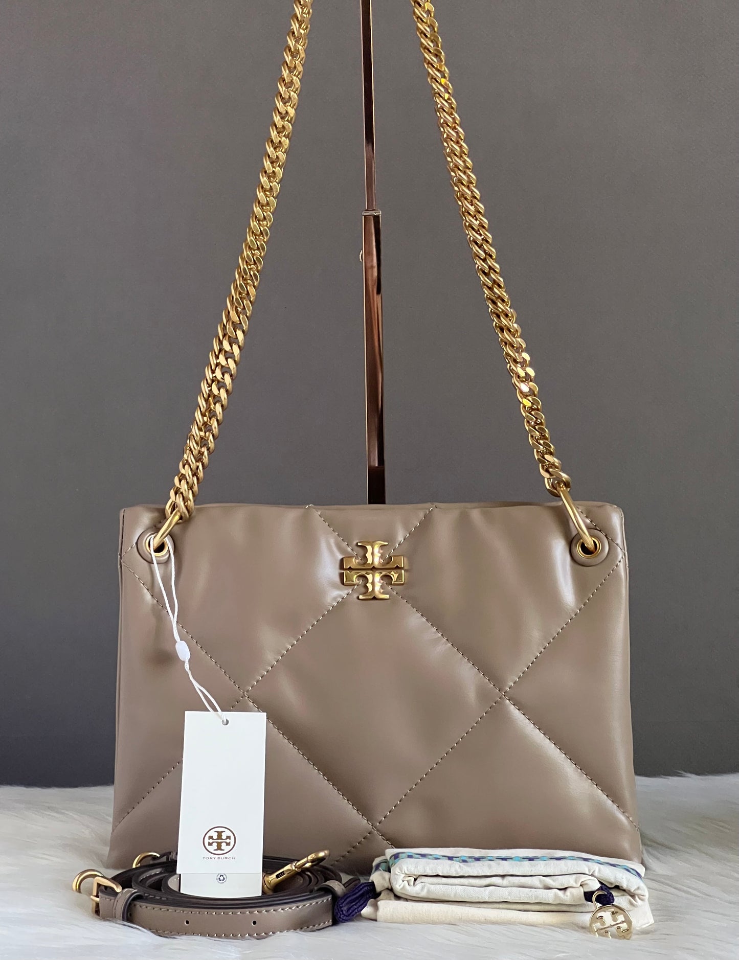 Tory Burch Small Kira Diamond Quilt Shoulder Bag