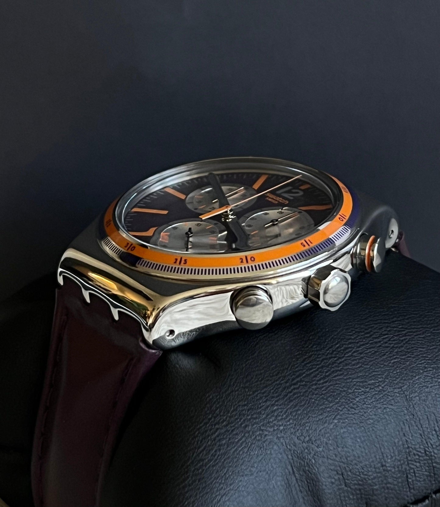 Swatch Prisoner Irony Chrono Watch
Swiss Made
