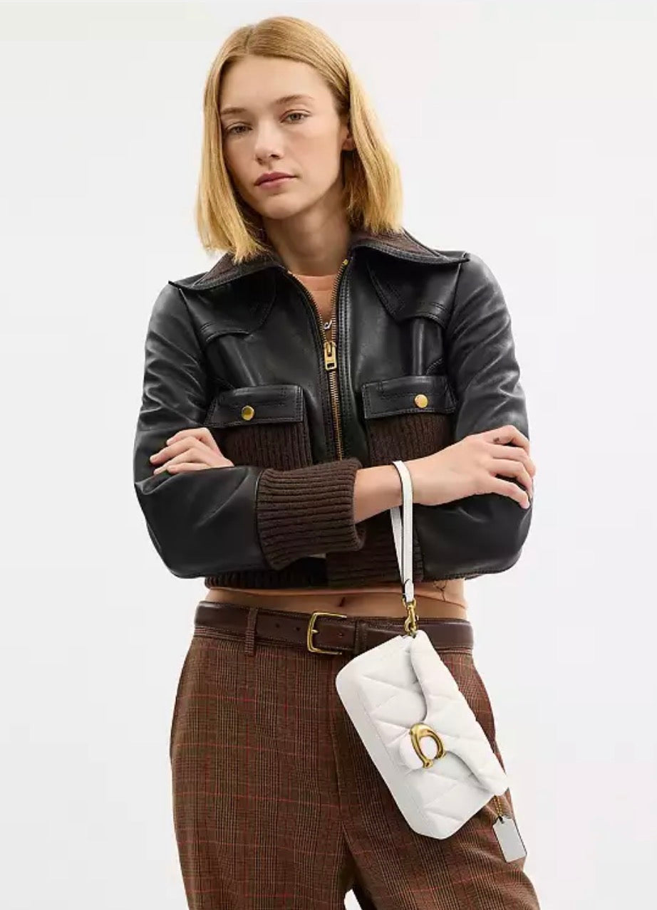 Coach Tabby Chain Crossbody Bag 19 with Quilting