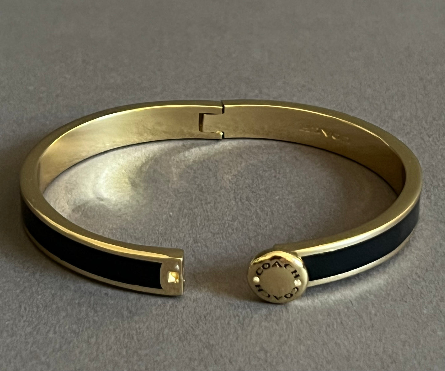 Coach Rivet Enamel Hinged Bangle