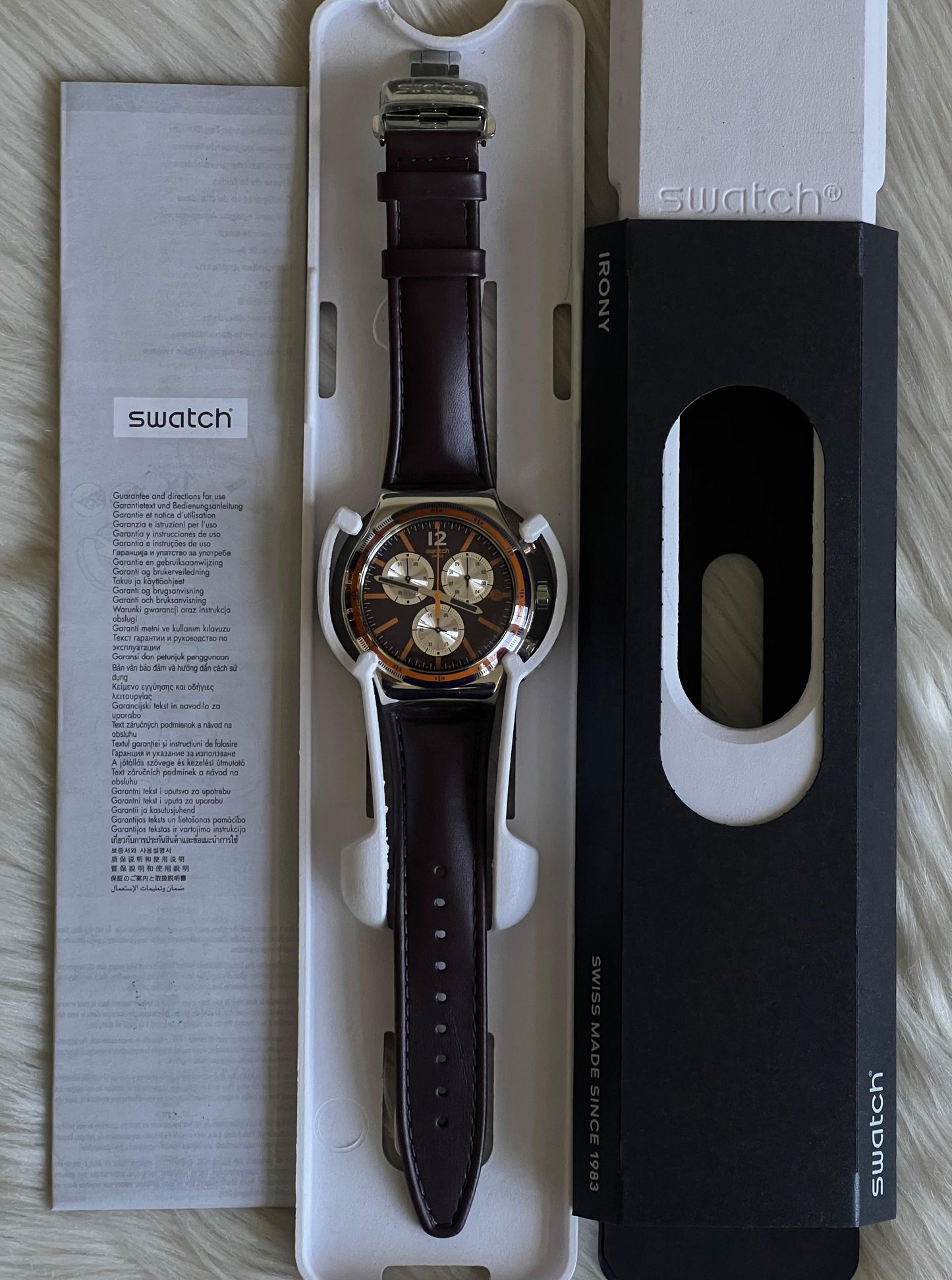 Swatch Prisoner Irony Chrono Watch
Swiss Made