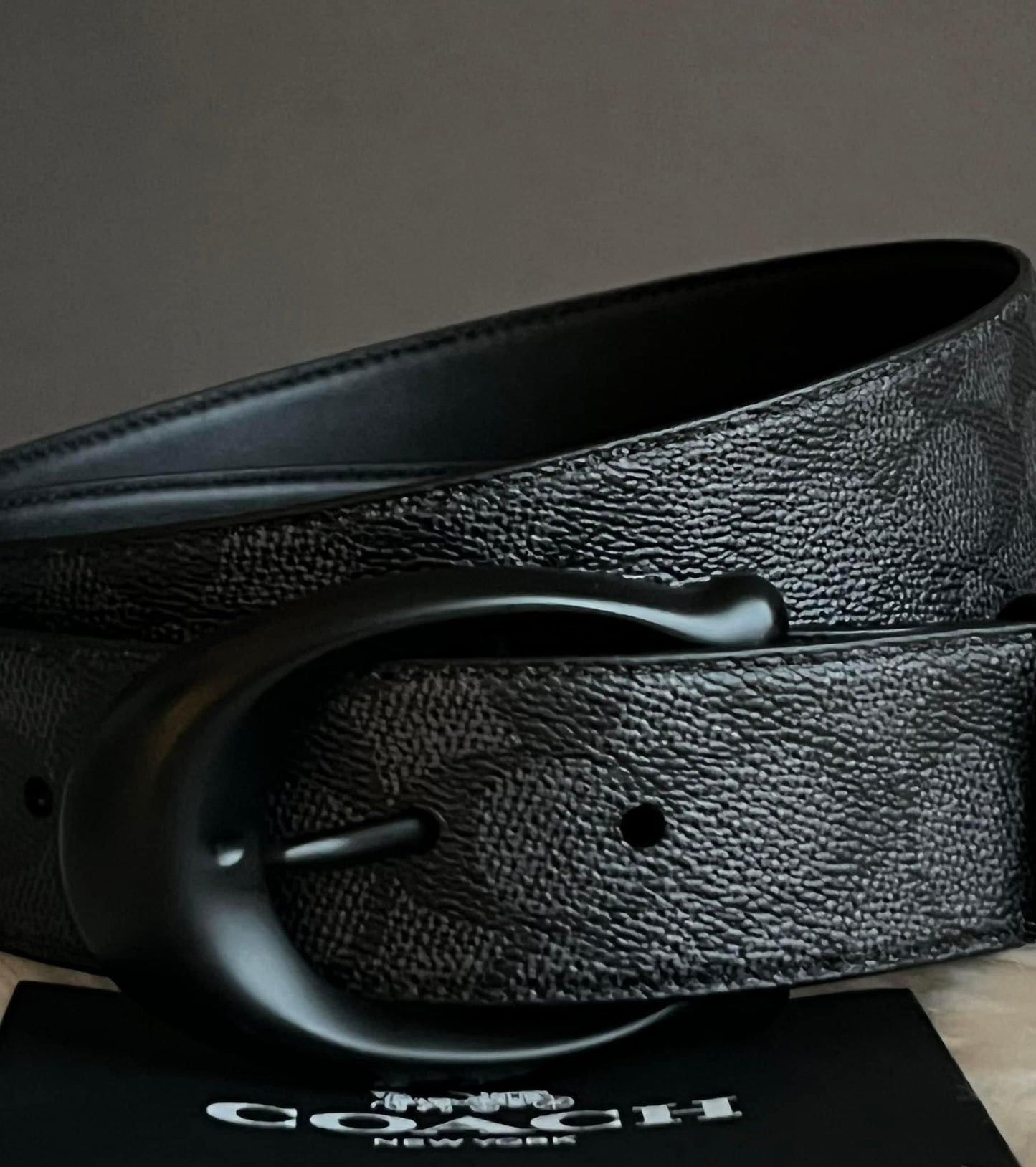 Coach Men’s Sculpted C Buckle Cut To Size