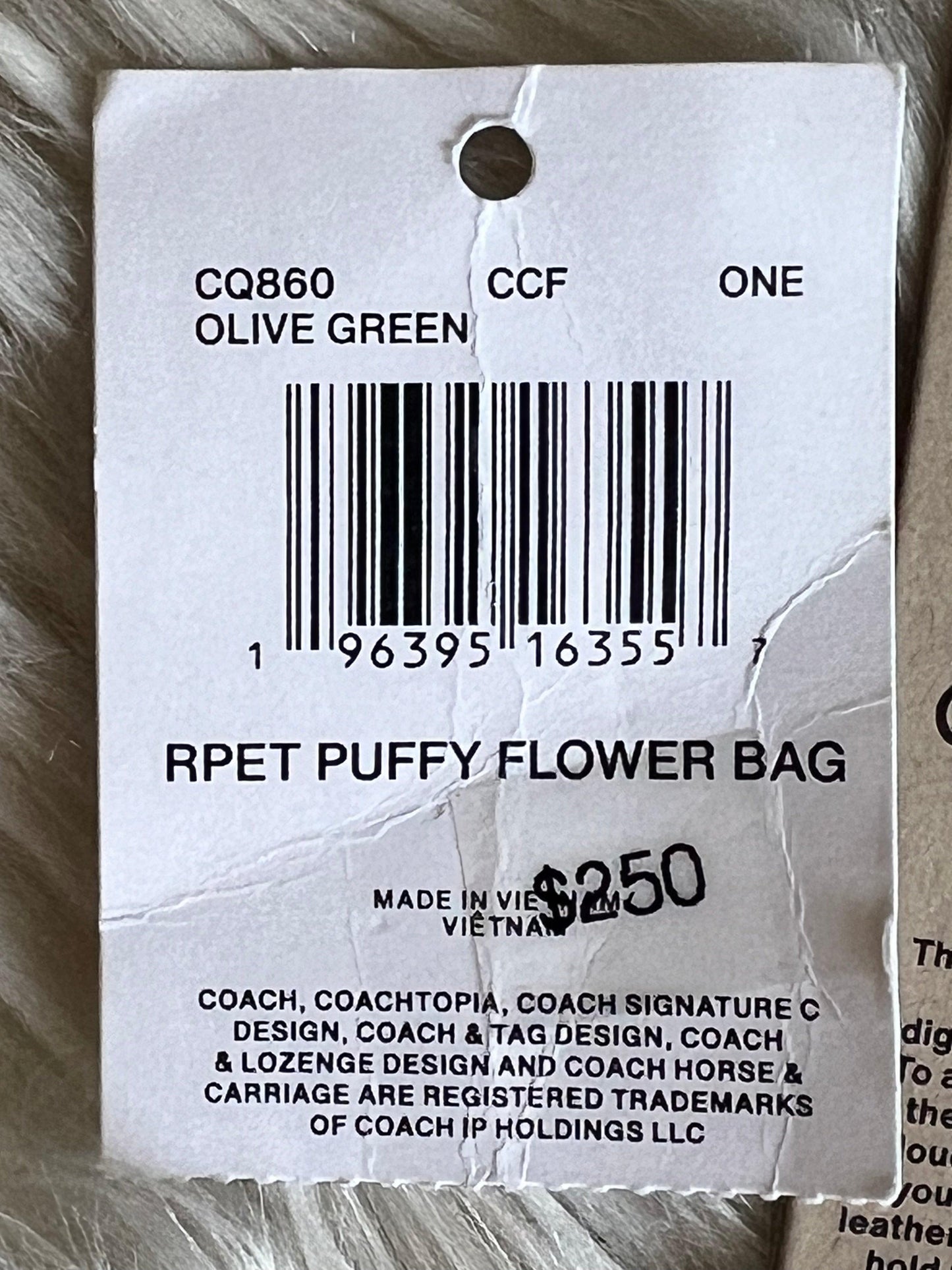 Coachtopia Loop Puffy Flower Bag