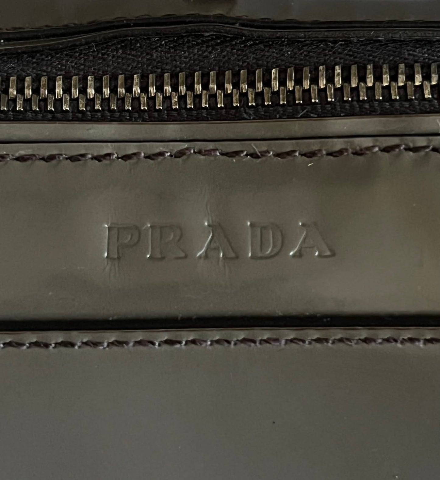 PRE-LOVED - Prada Spazzolato Leather Shoulder Bag