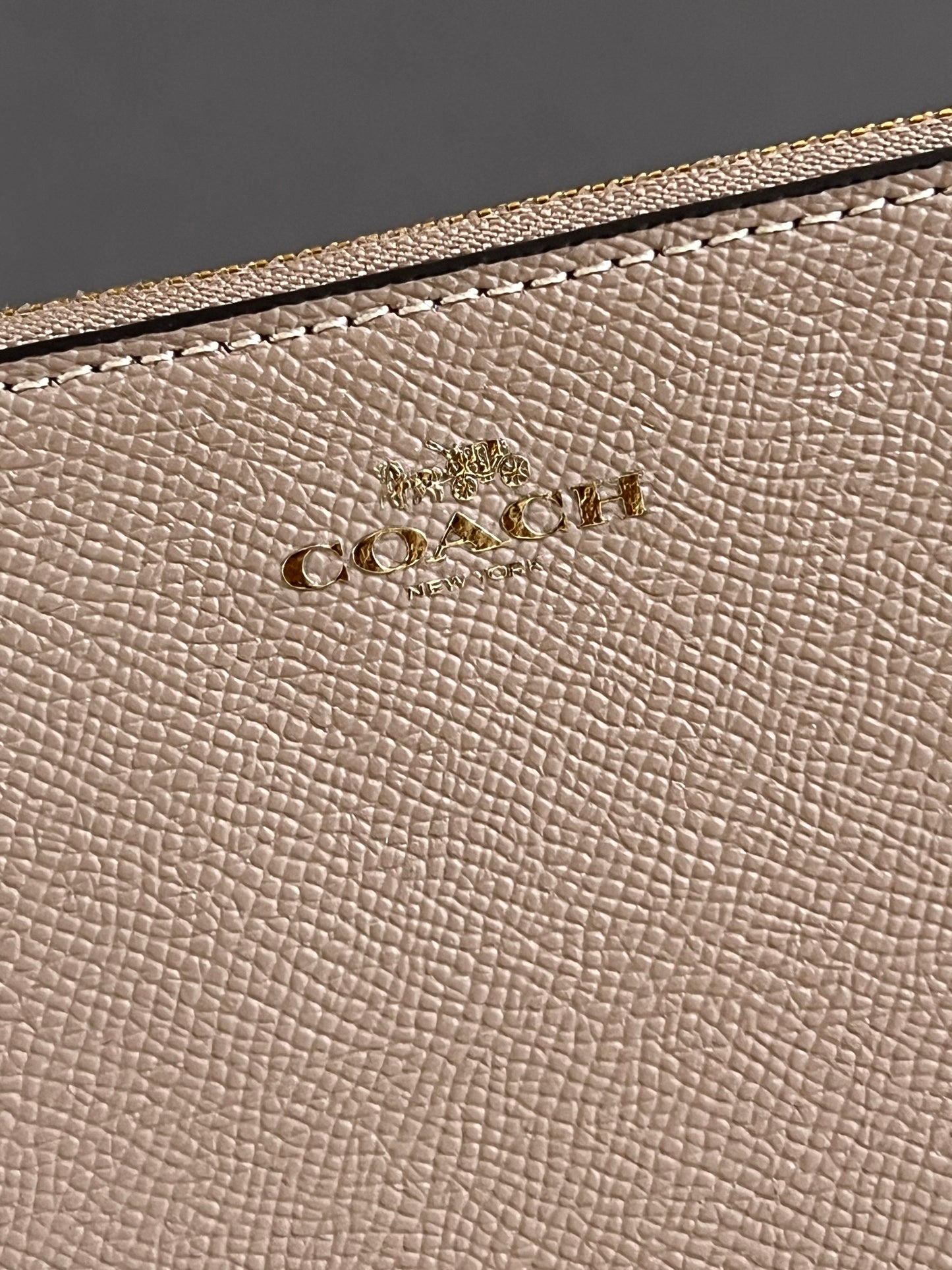 Coach Corner Zip Wristlet