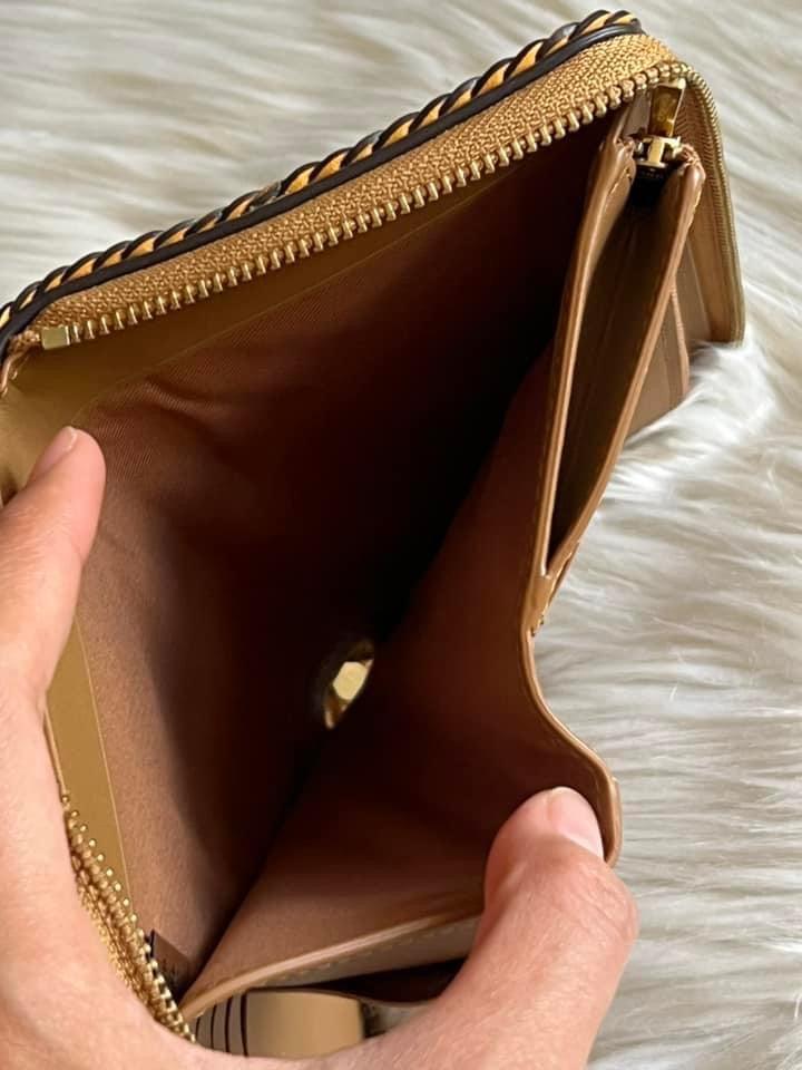 Coach Zip Around Wallet with Braid