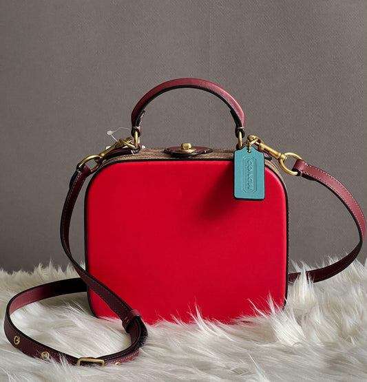 Coach Lunar New Year Square Bag in Signature Canvas