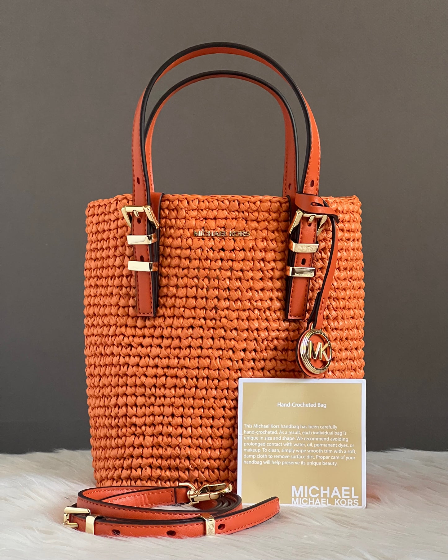 Michael Kors Quinn Extra-Small Crocheted Crossbody Bag
