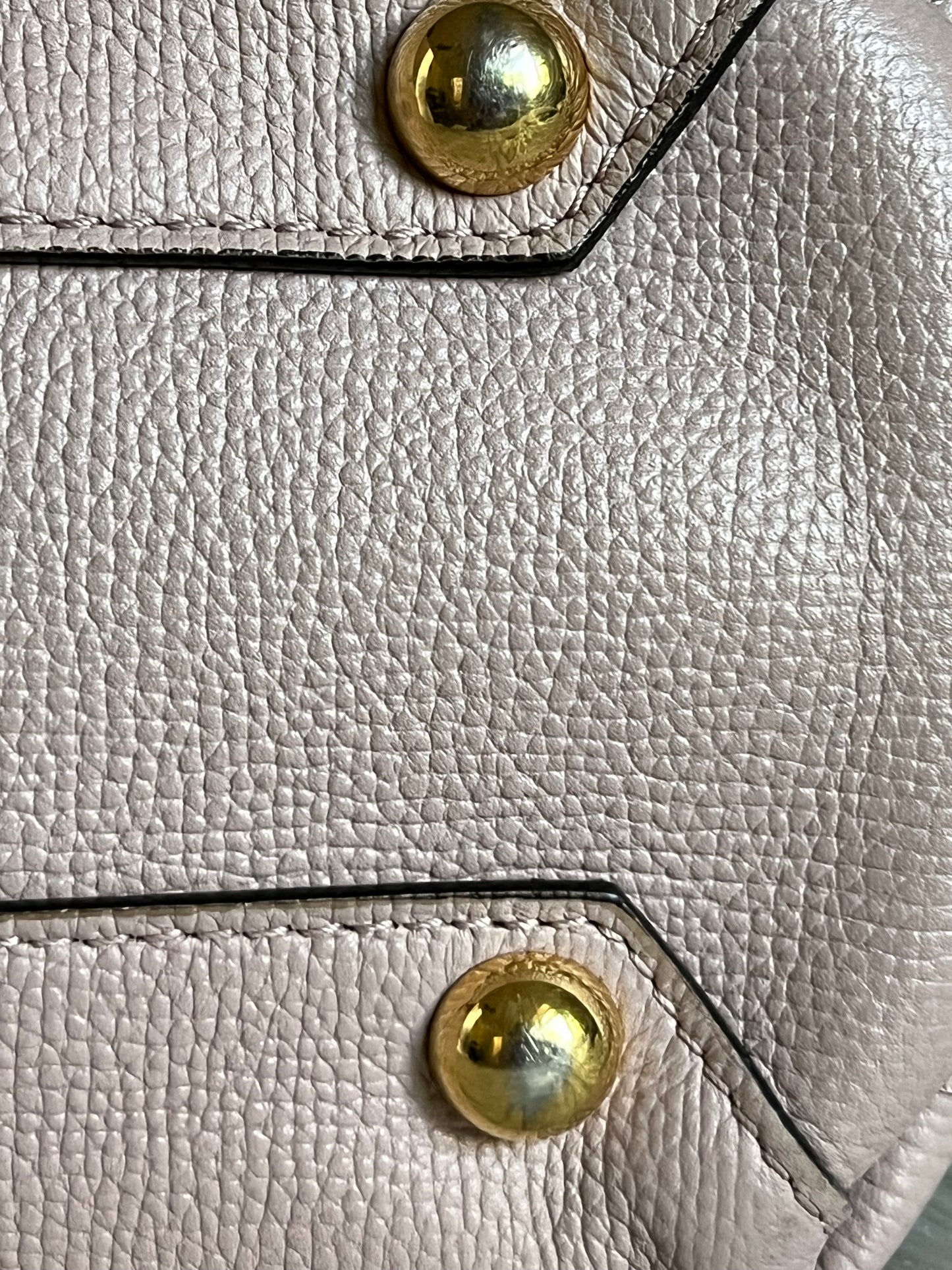 Burberry Derby Leather House Check Small Banner Tote Bag