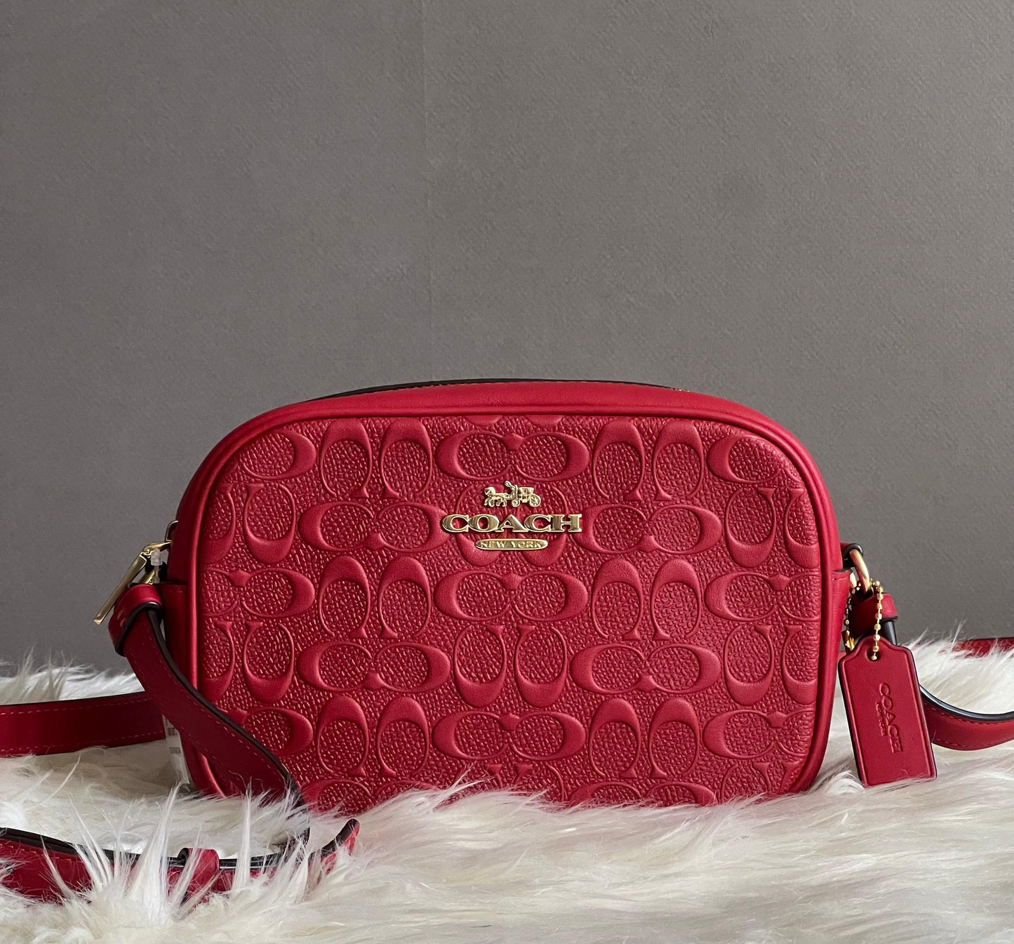 Coach Mini Jamie Camera Bag in Signature Leather