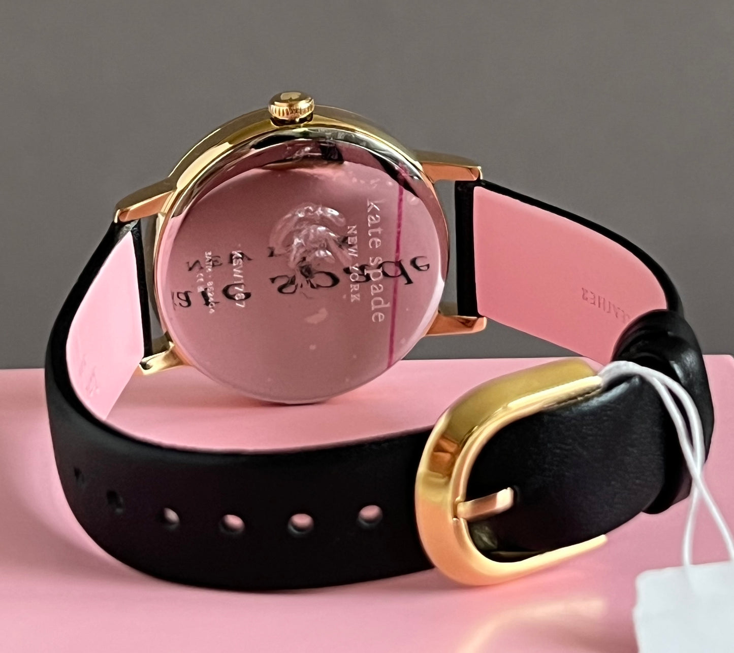 Kate Spade Metro Dot Black Leather Watch
