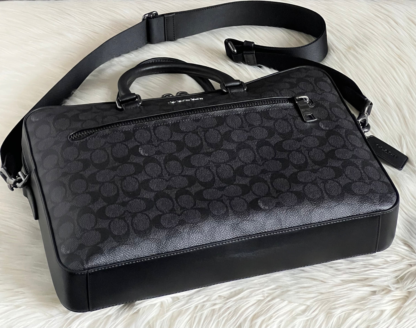 Coach Ethan Slim Brief In Signature Canvas