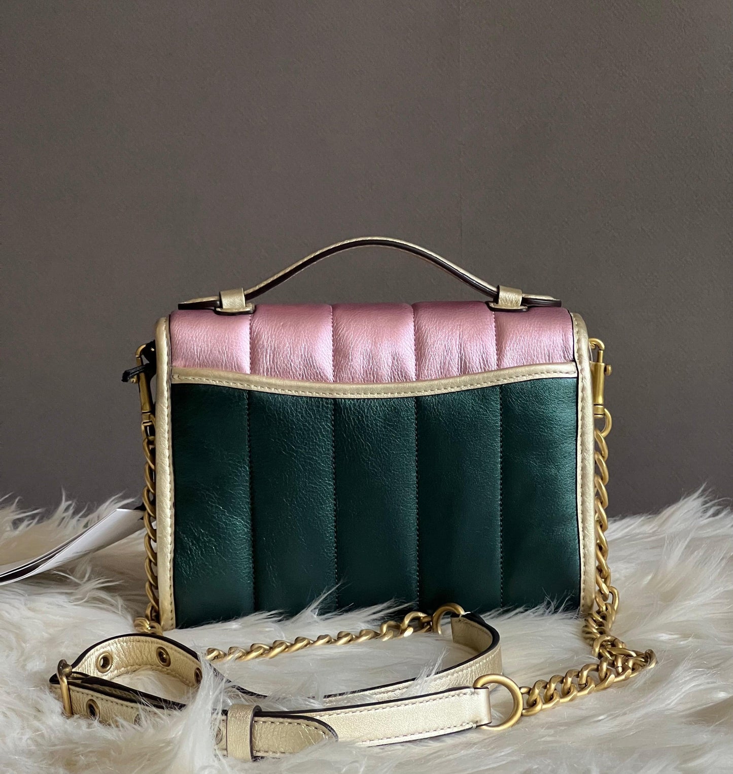 Coach Kip Turnlock Crossbody with Colorblock Quilting