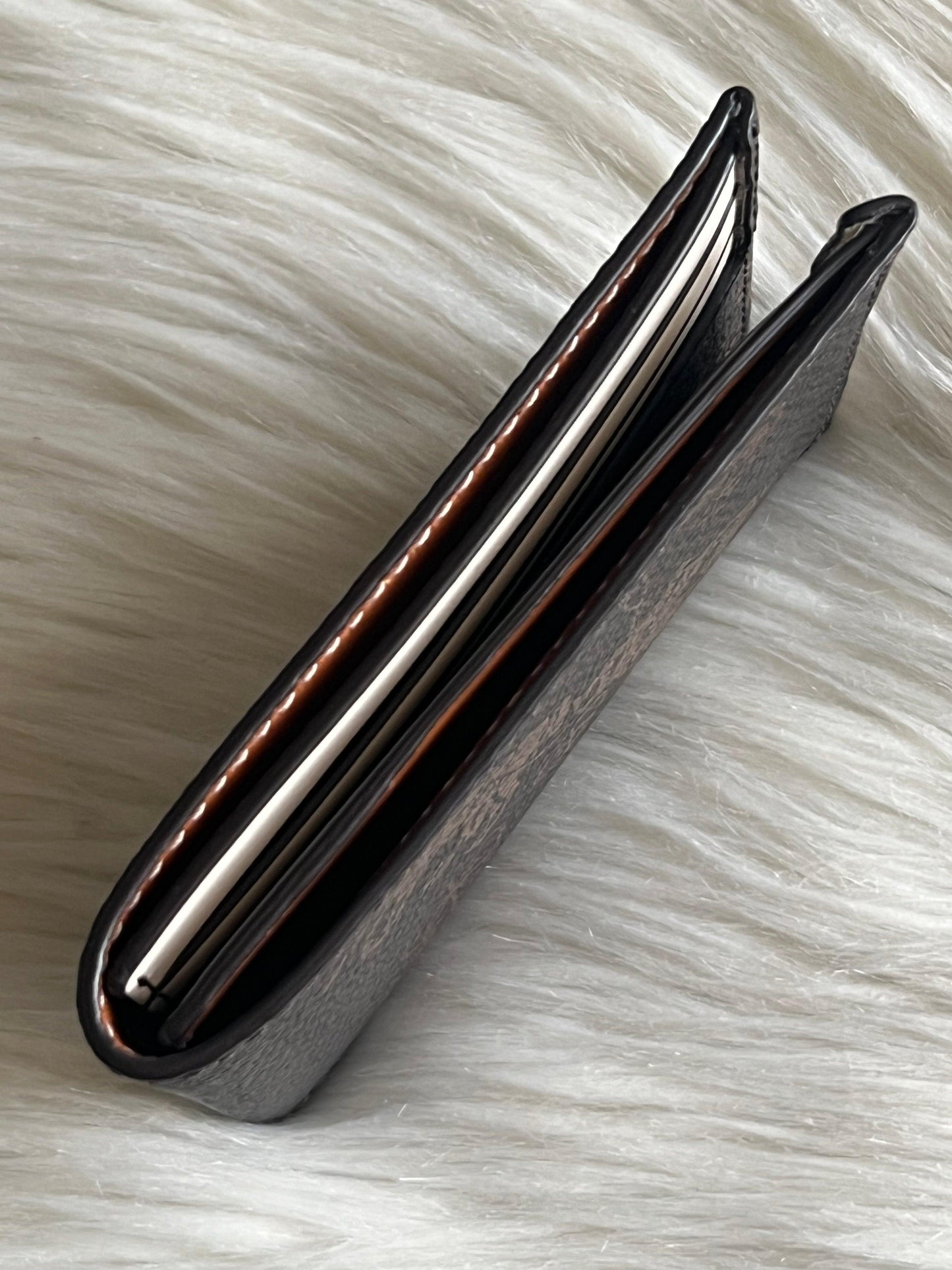 Coach Slim Billfold Wallet with Large Horse and Carriage Print