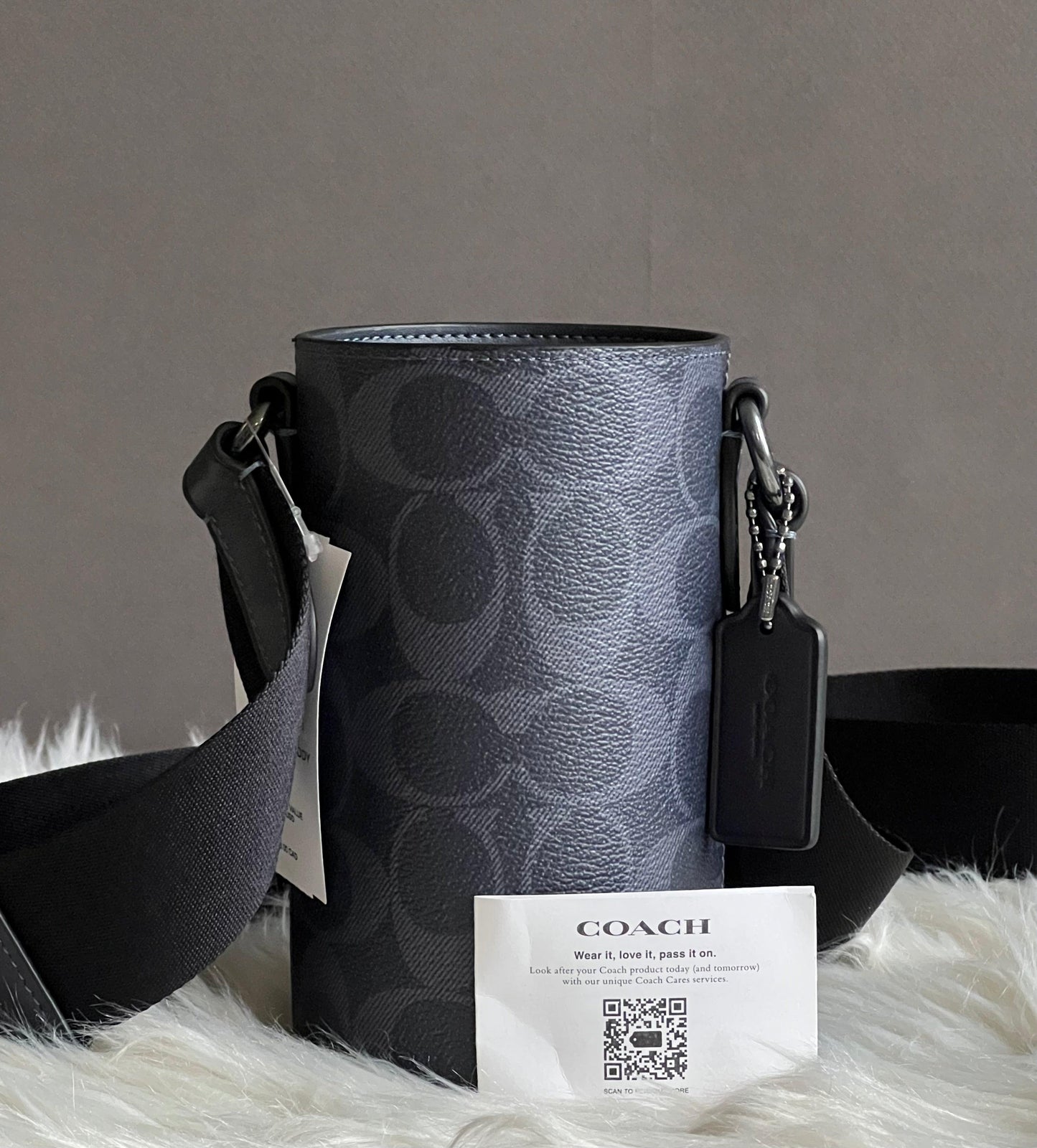 Coach Water Bottle Crossbody in Signature Canvas