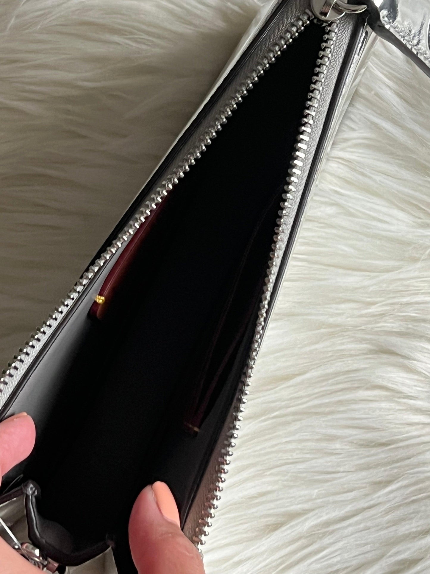 Coach Penn Shoulder Bag in Silver Metallic