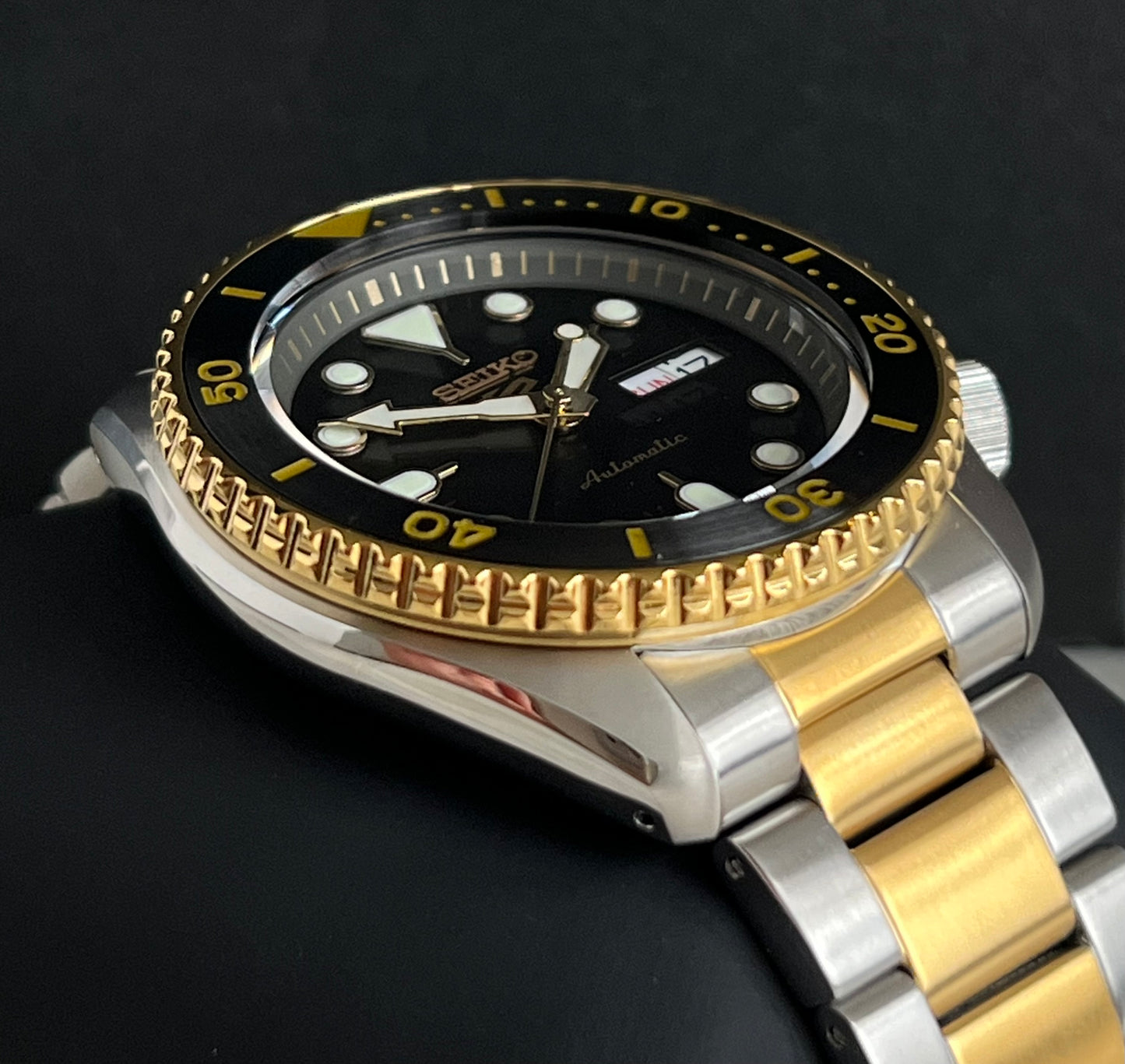 Seiko Men’s 5 Sports Automatic Two Tone Watch