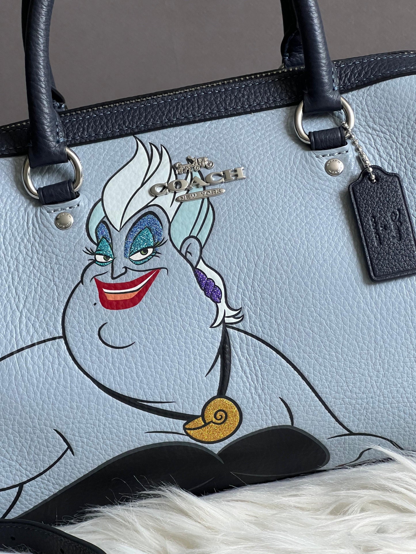 Disney X Coach Rowan Satchel with Ursula Motif