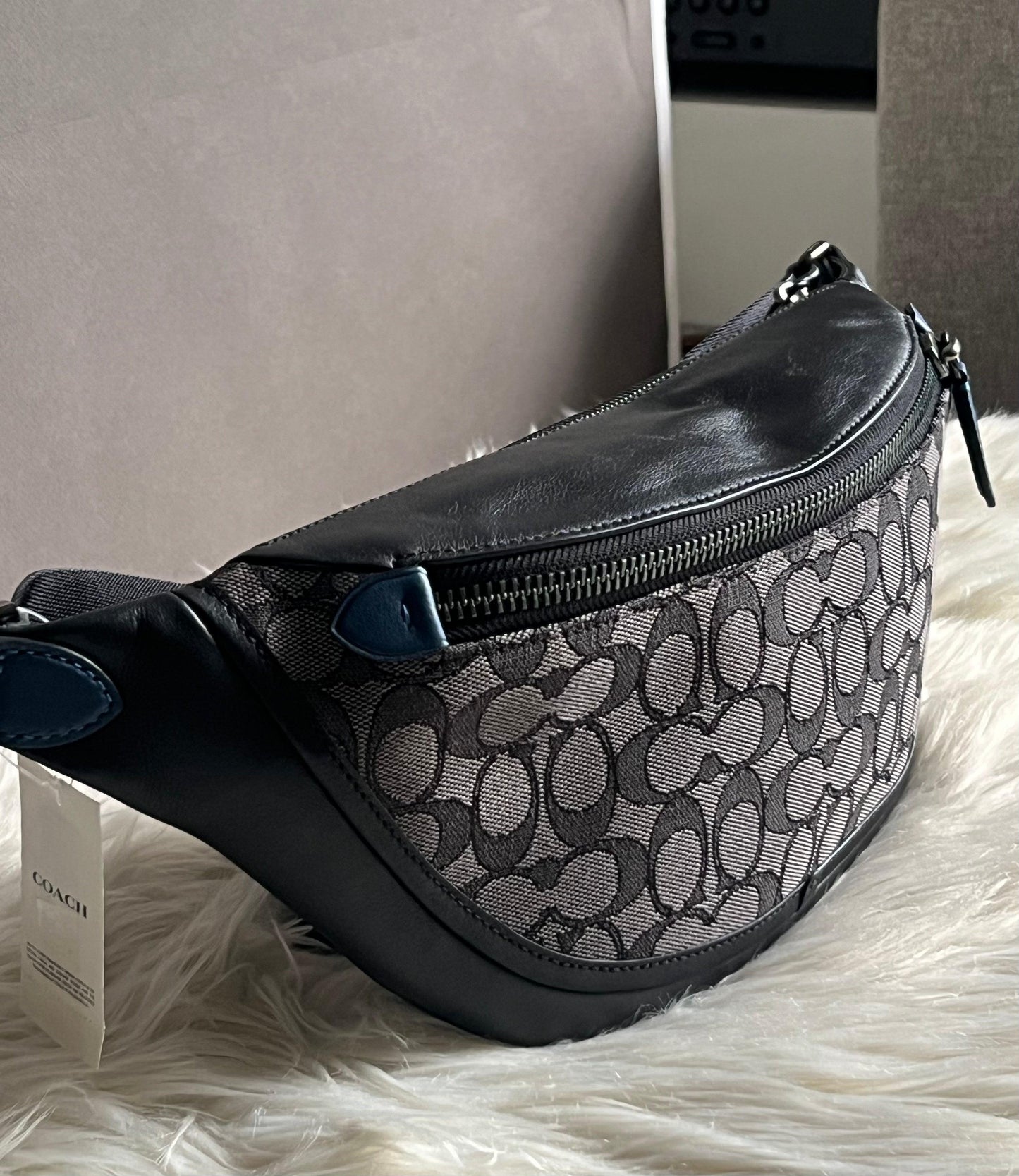 Coach League Belt Bag in Signature Jacquard