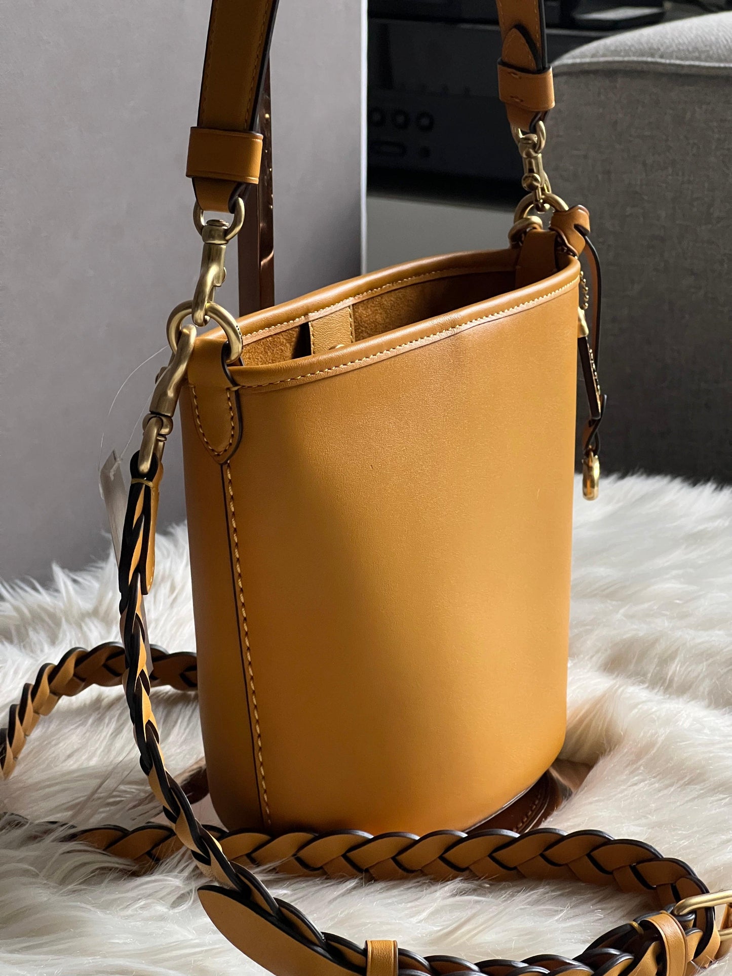 Coach Dakota Bucket Bag 16 With Braid