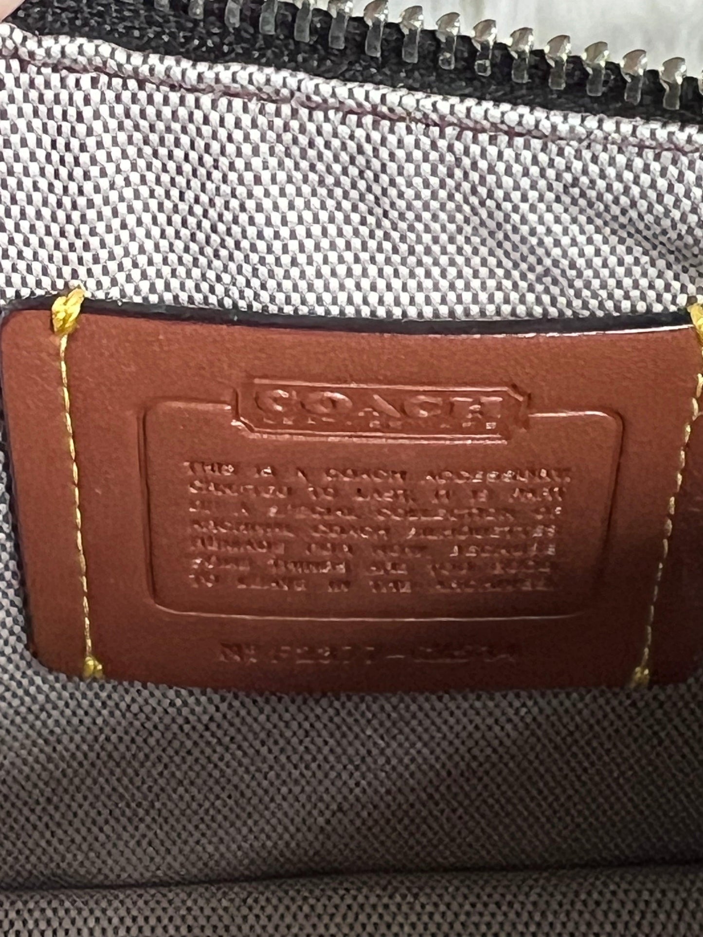 Coach Swinger 20 with Zebra Print