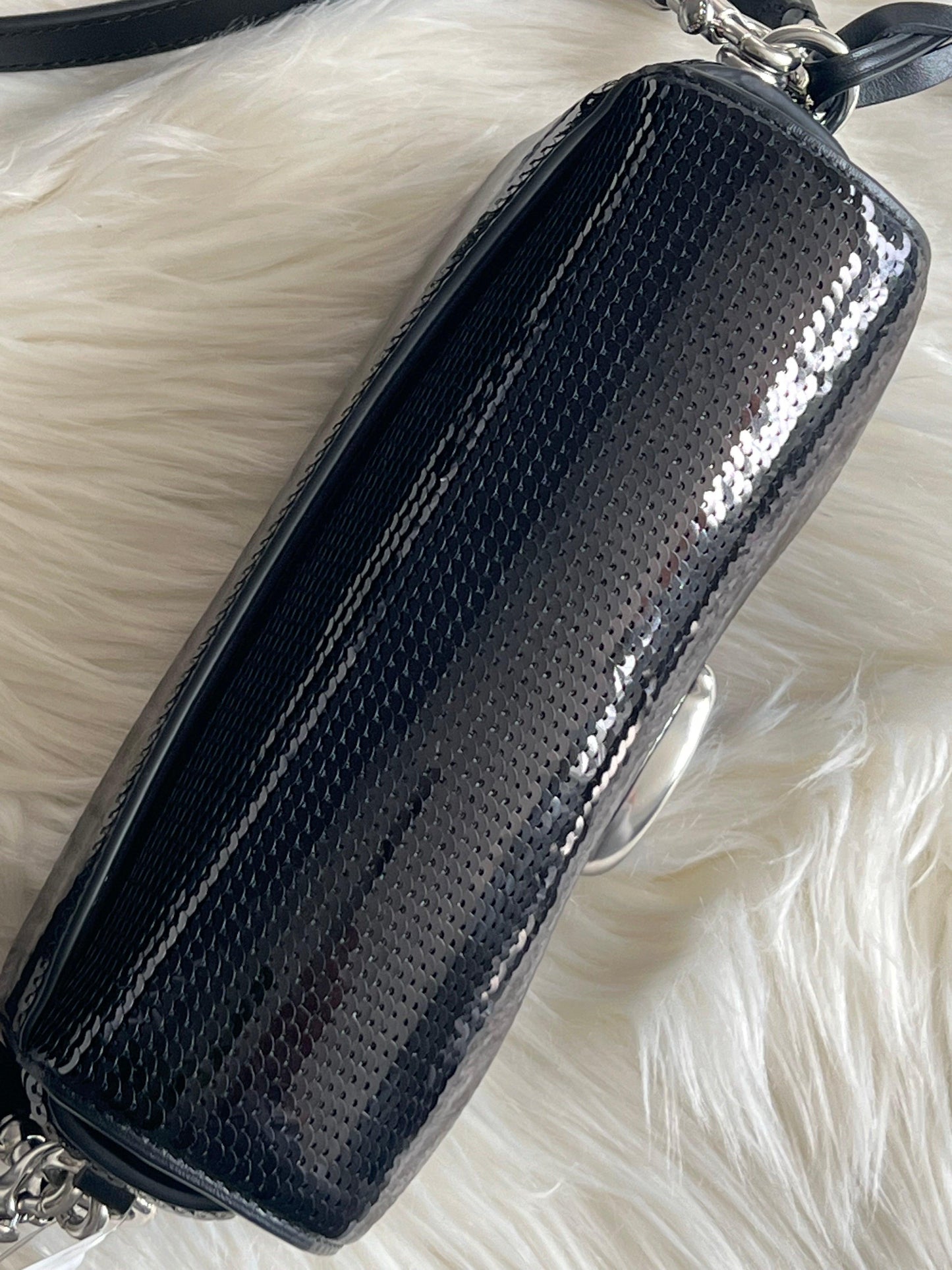 Coach Studio Baguette Bag with Sequins
