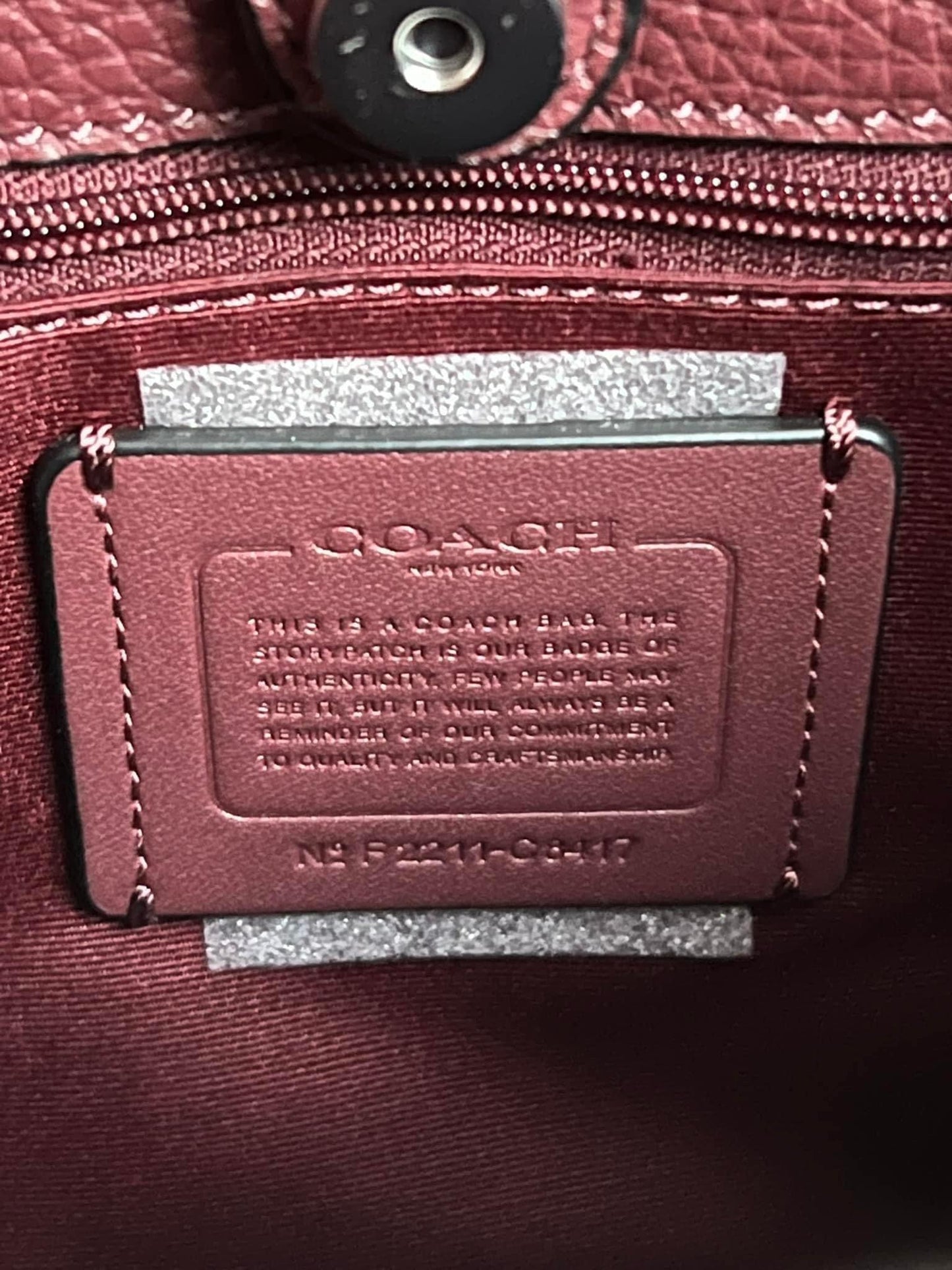 Coach Dempsey Tote in Signature Jacquard with Stripe and Coach Patch