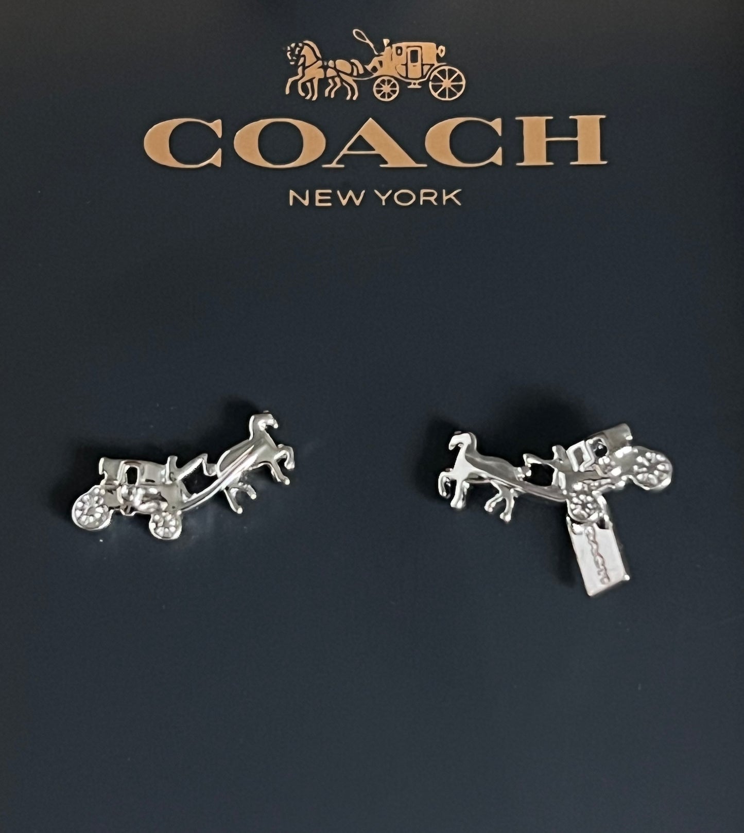 Coach Horse and Carriage Earrings