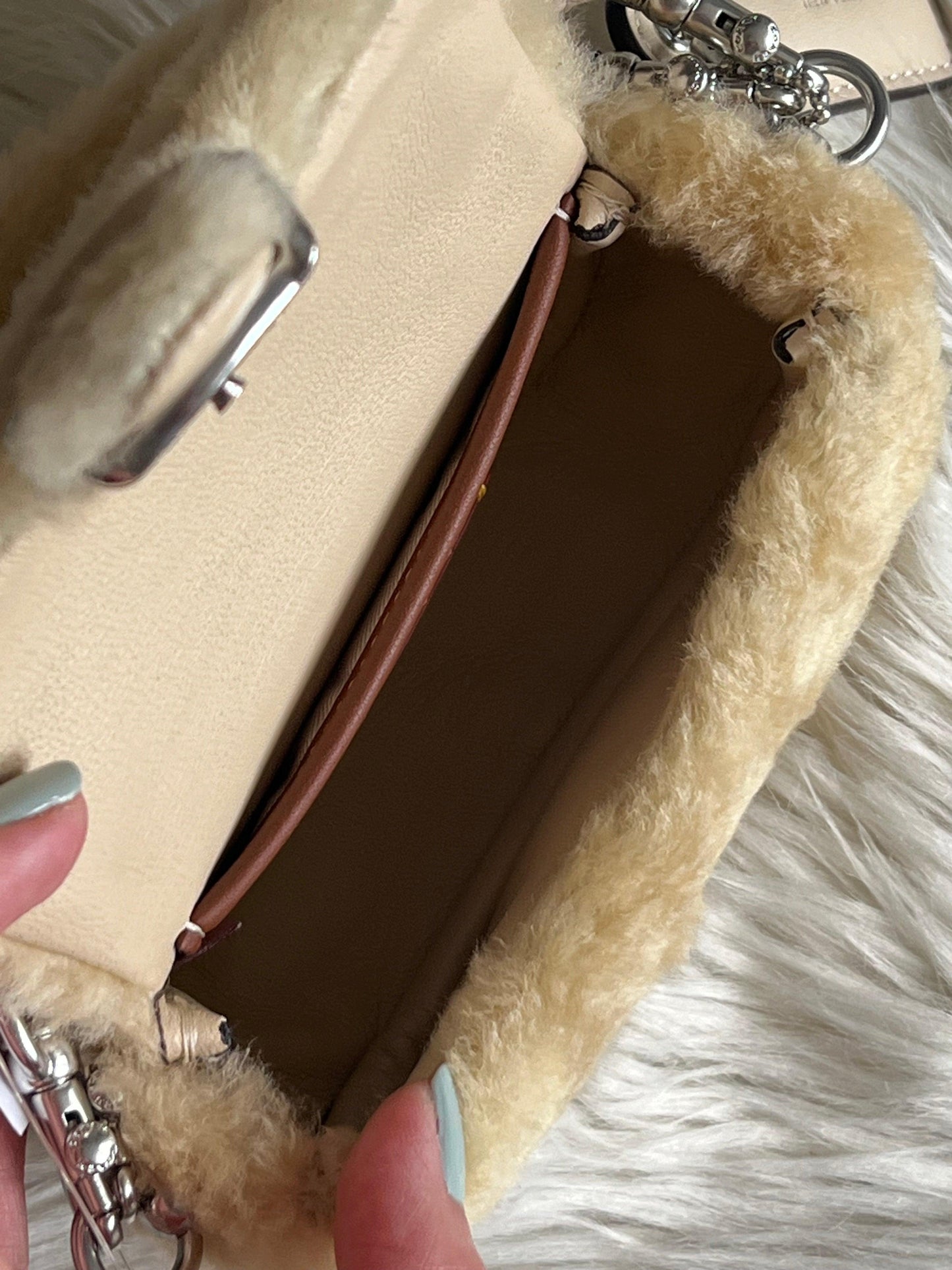 Coach Tabby 12 in Shearling