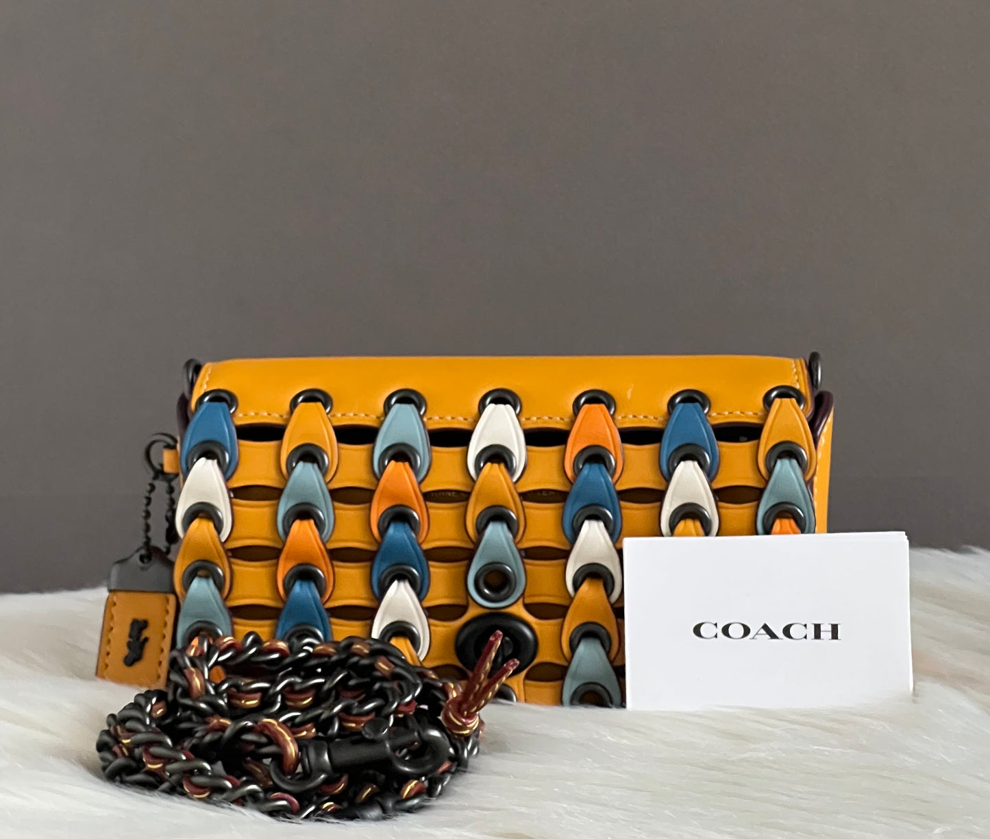 Coach Link Dinkier With Colorblock Crossbody