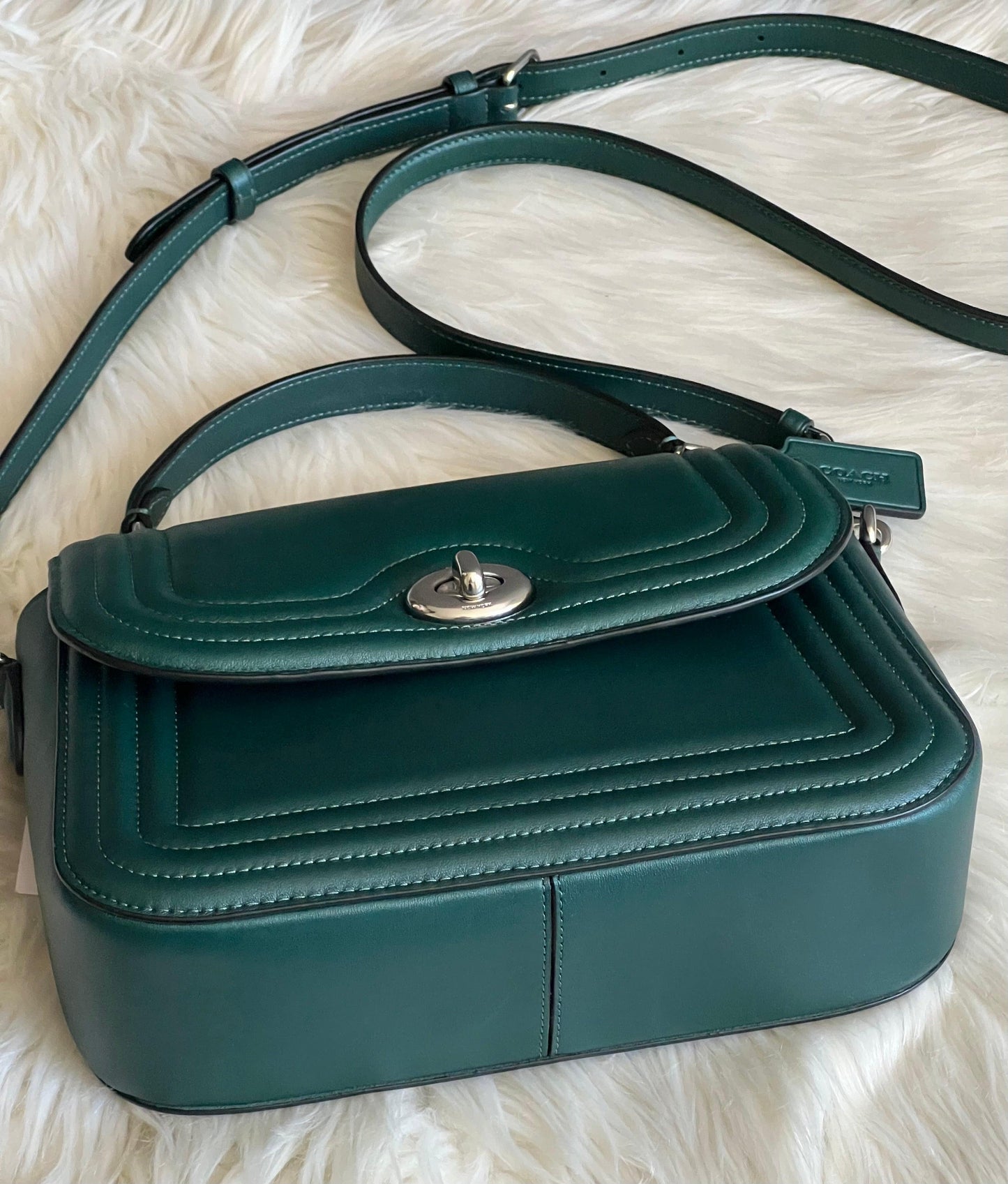 Coach Marlie Top Handle Satchel with Border Quilting