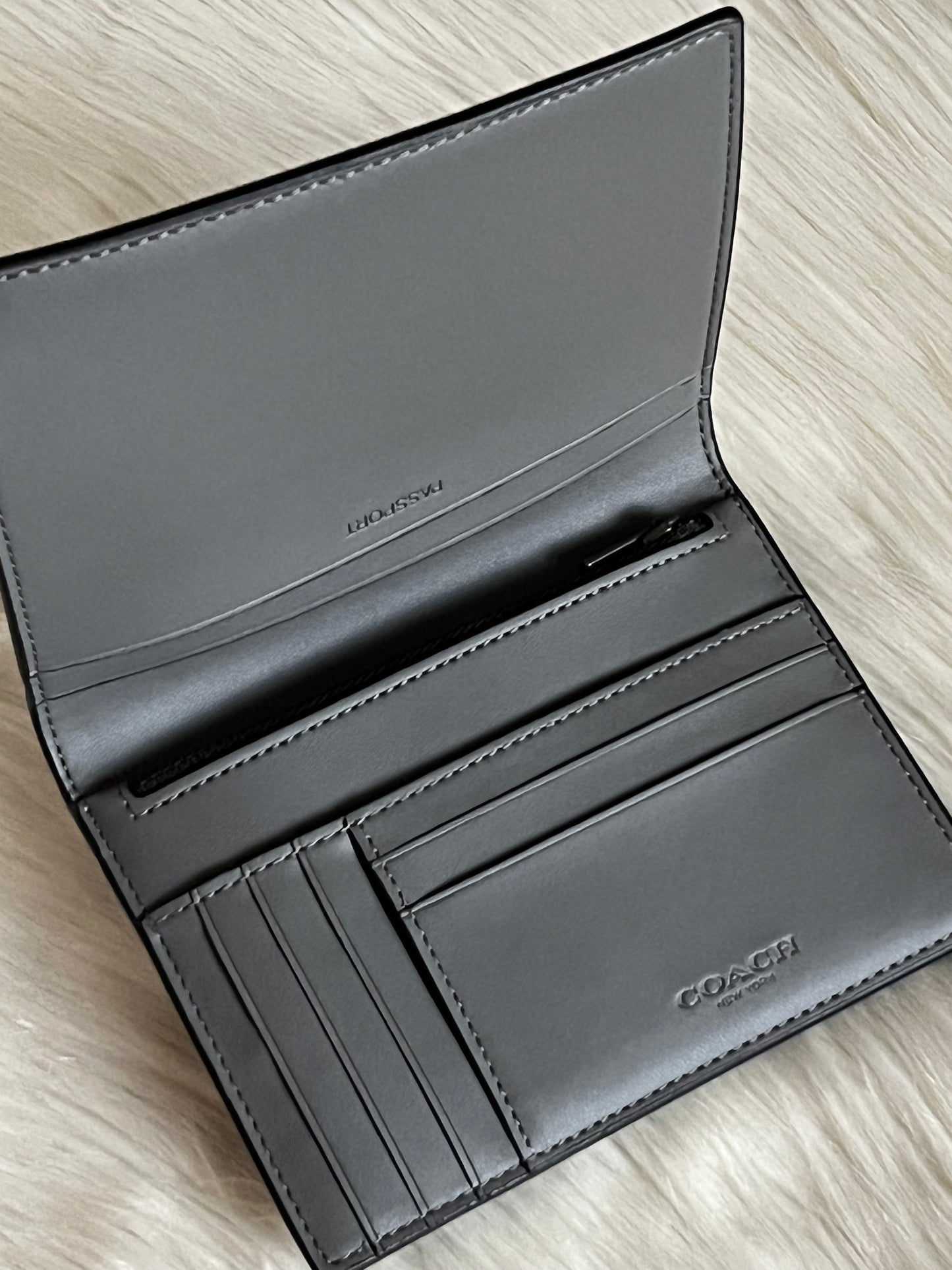 Coach Passport Case with Patches